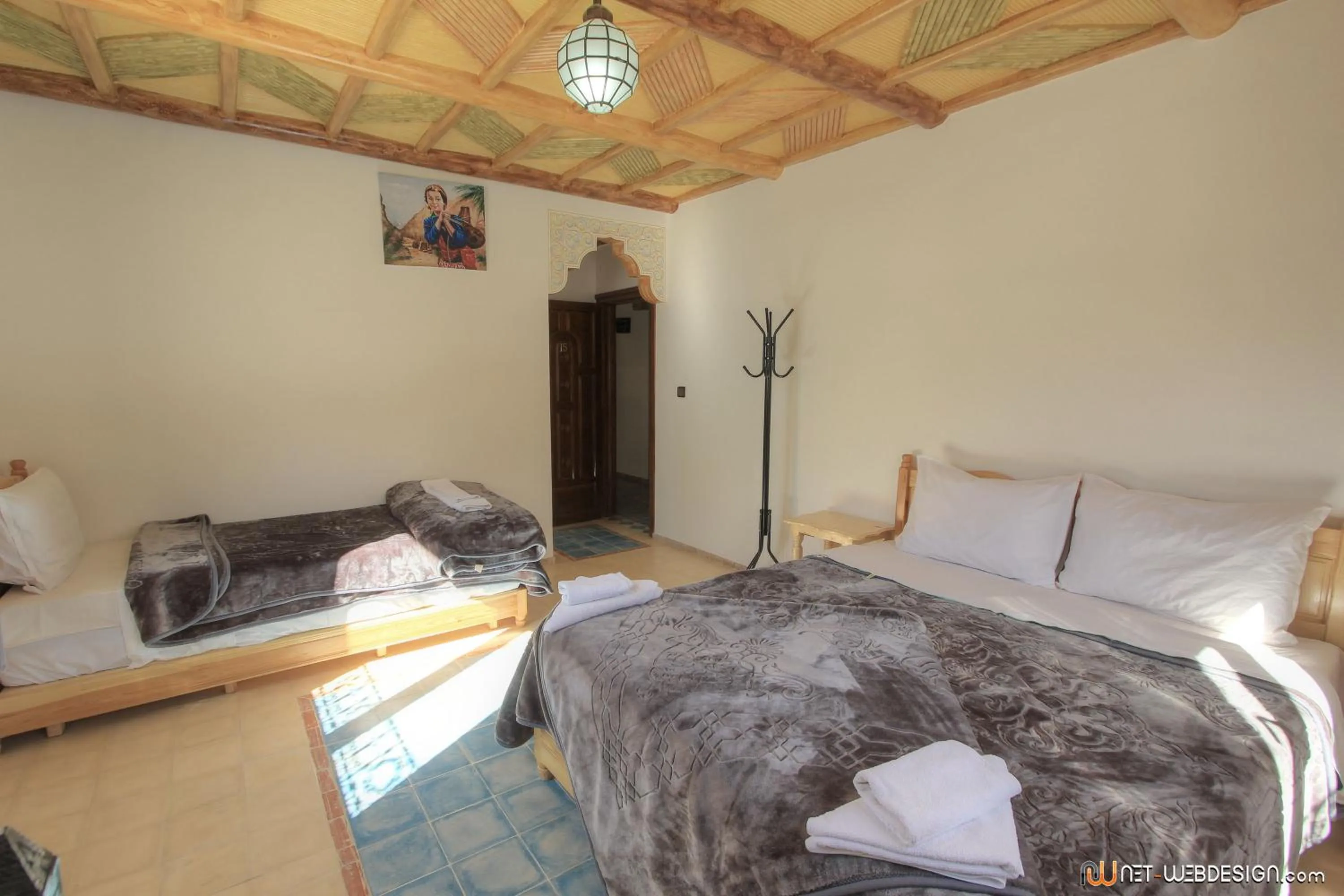 Bed in Hotel New Mars Dades