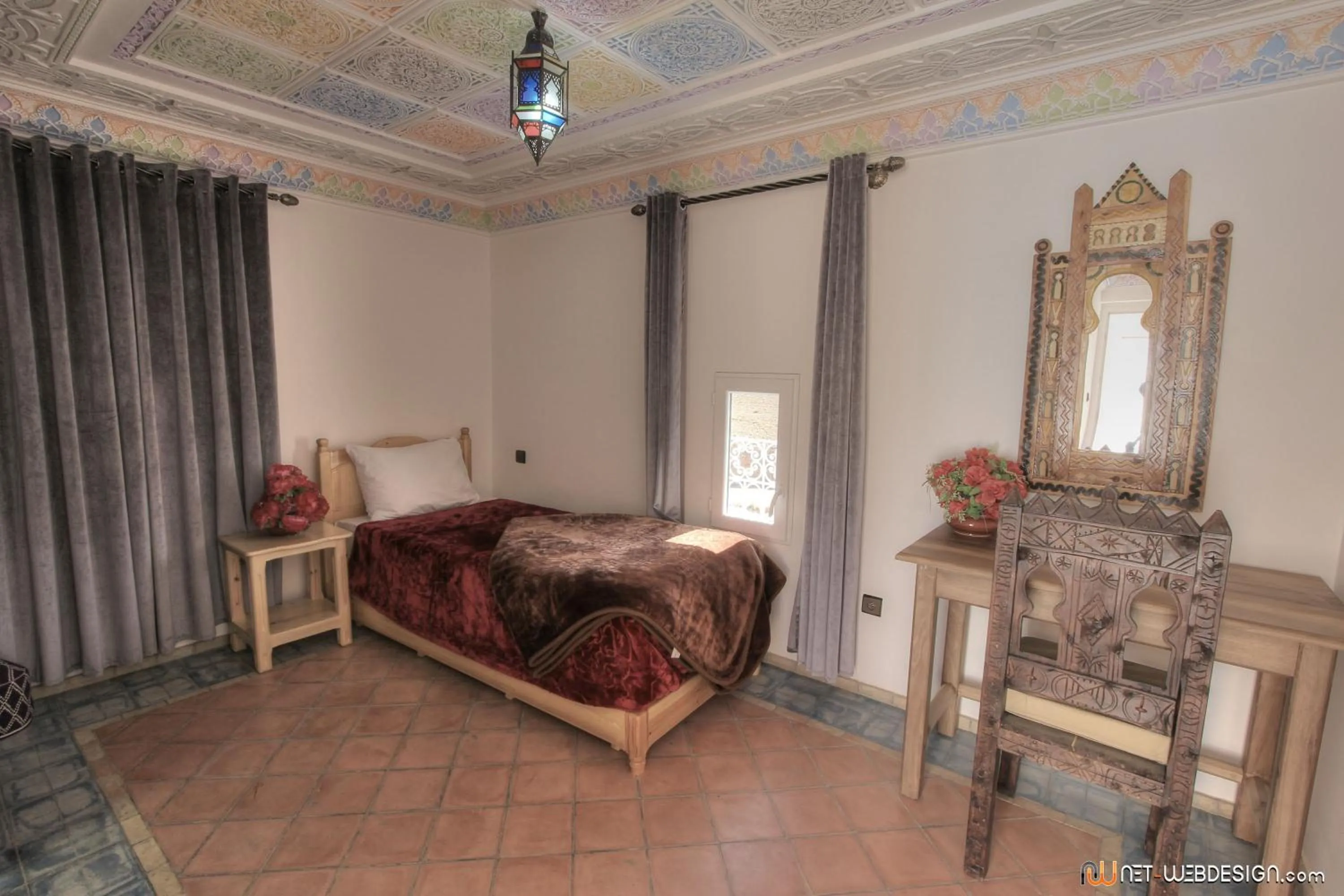 Bed in Hotel New Mars Dades