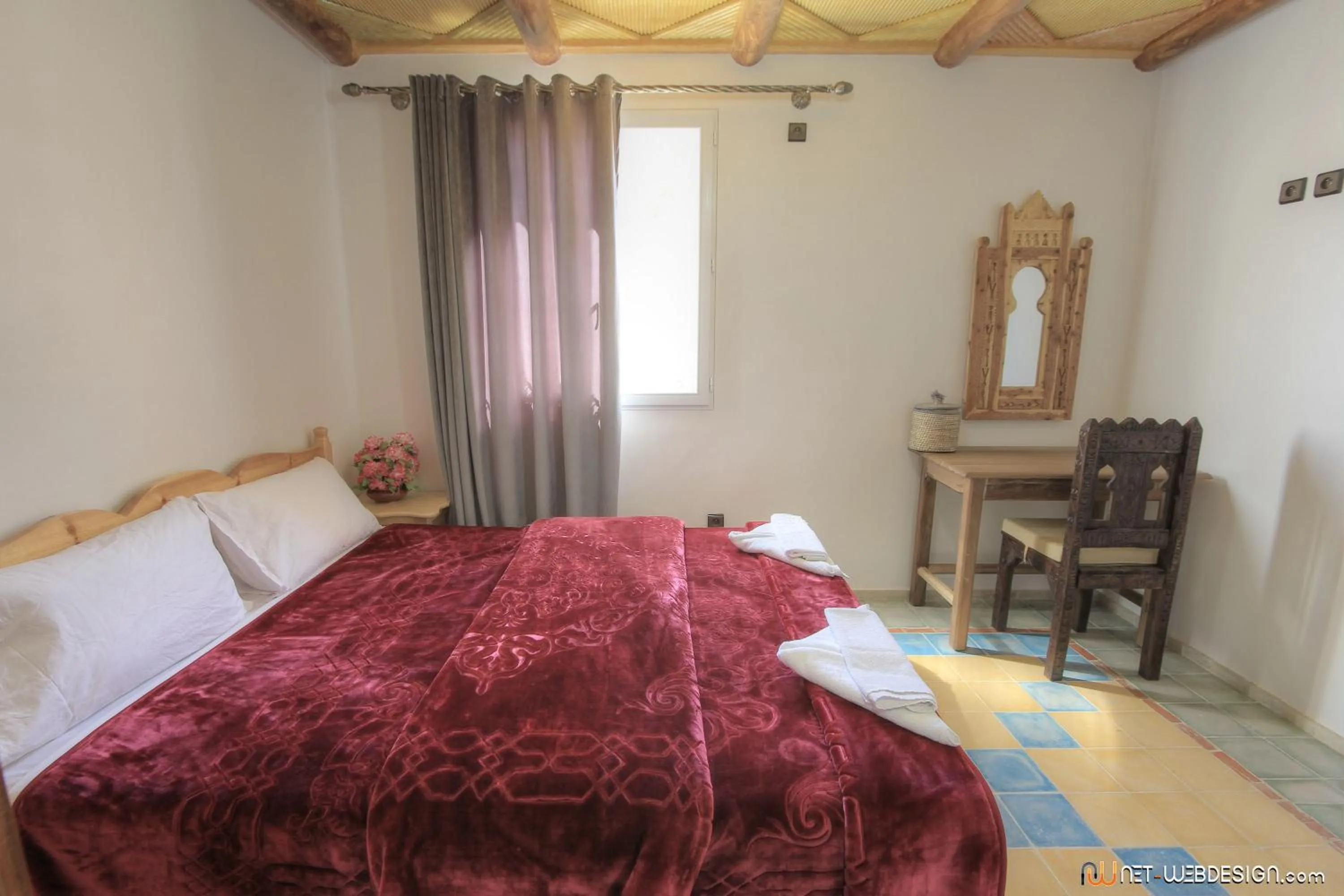 Bed in Hotel New Mars Dades