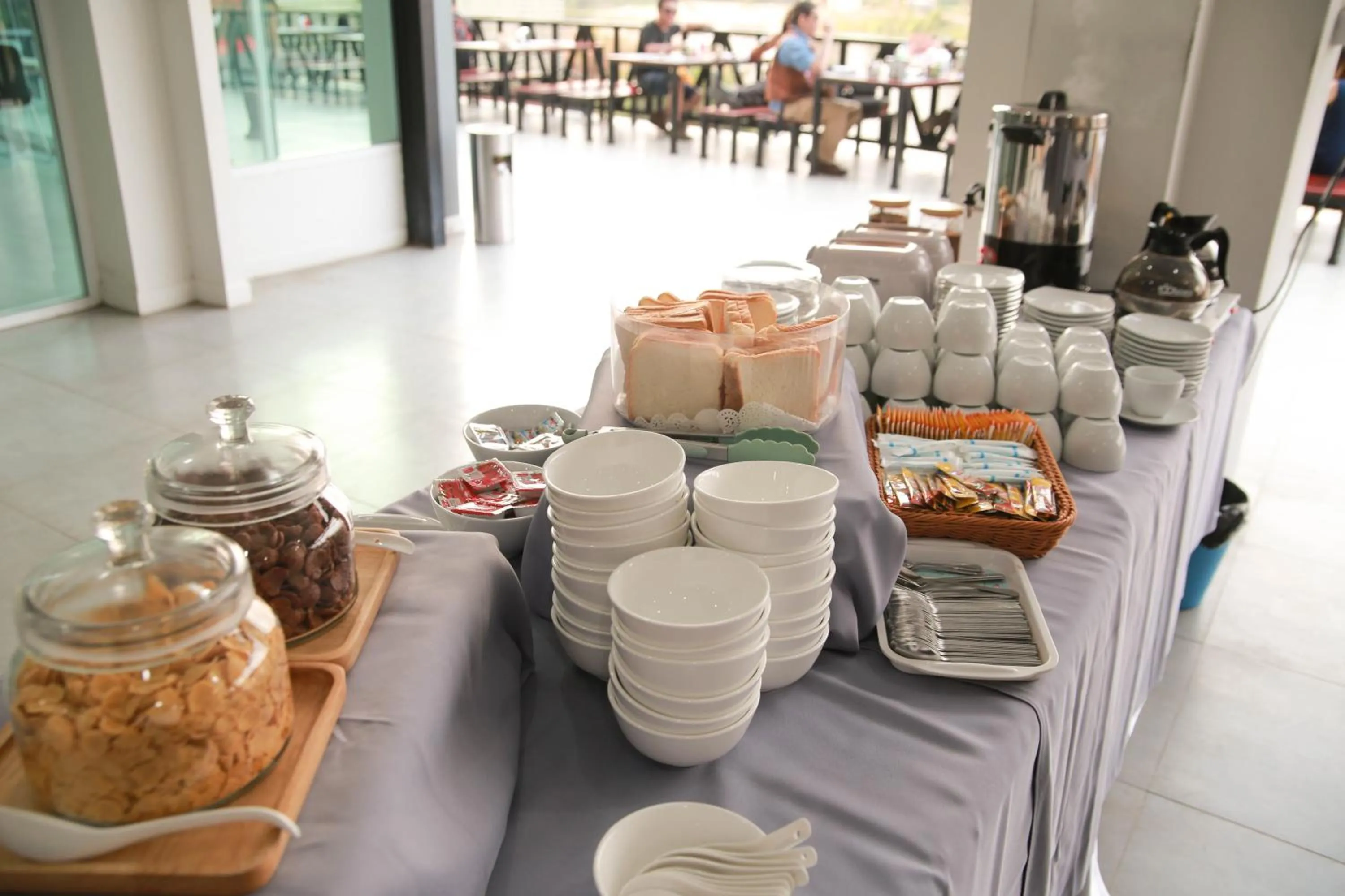 Breakfast in River Kwai View Hotel Kanchanaburi