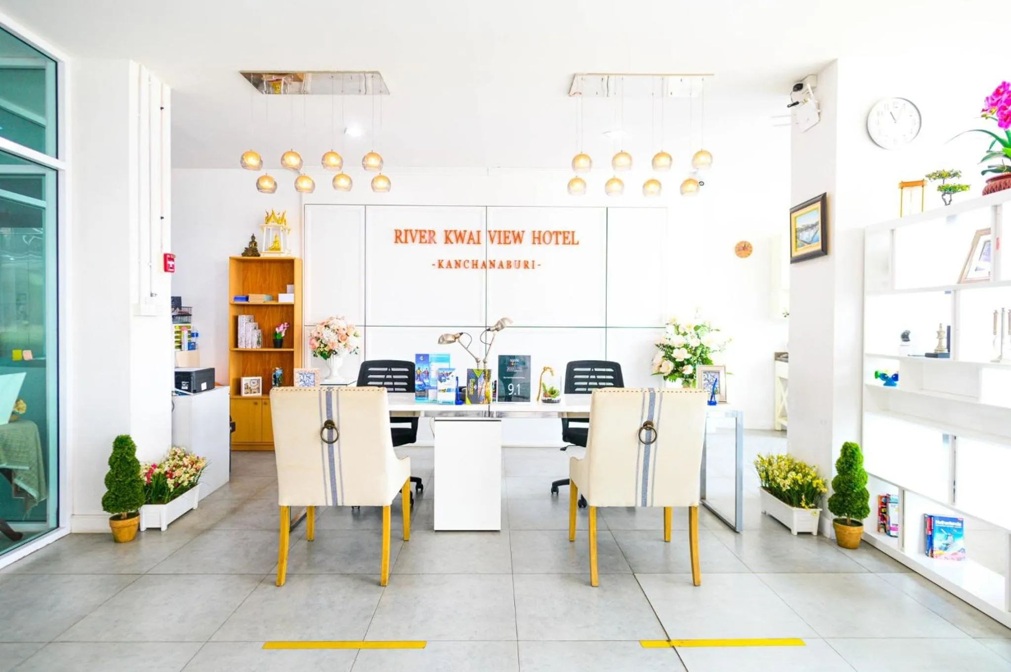 Lobby or reception in River Kwai View Hotel Kanchanaburi