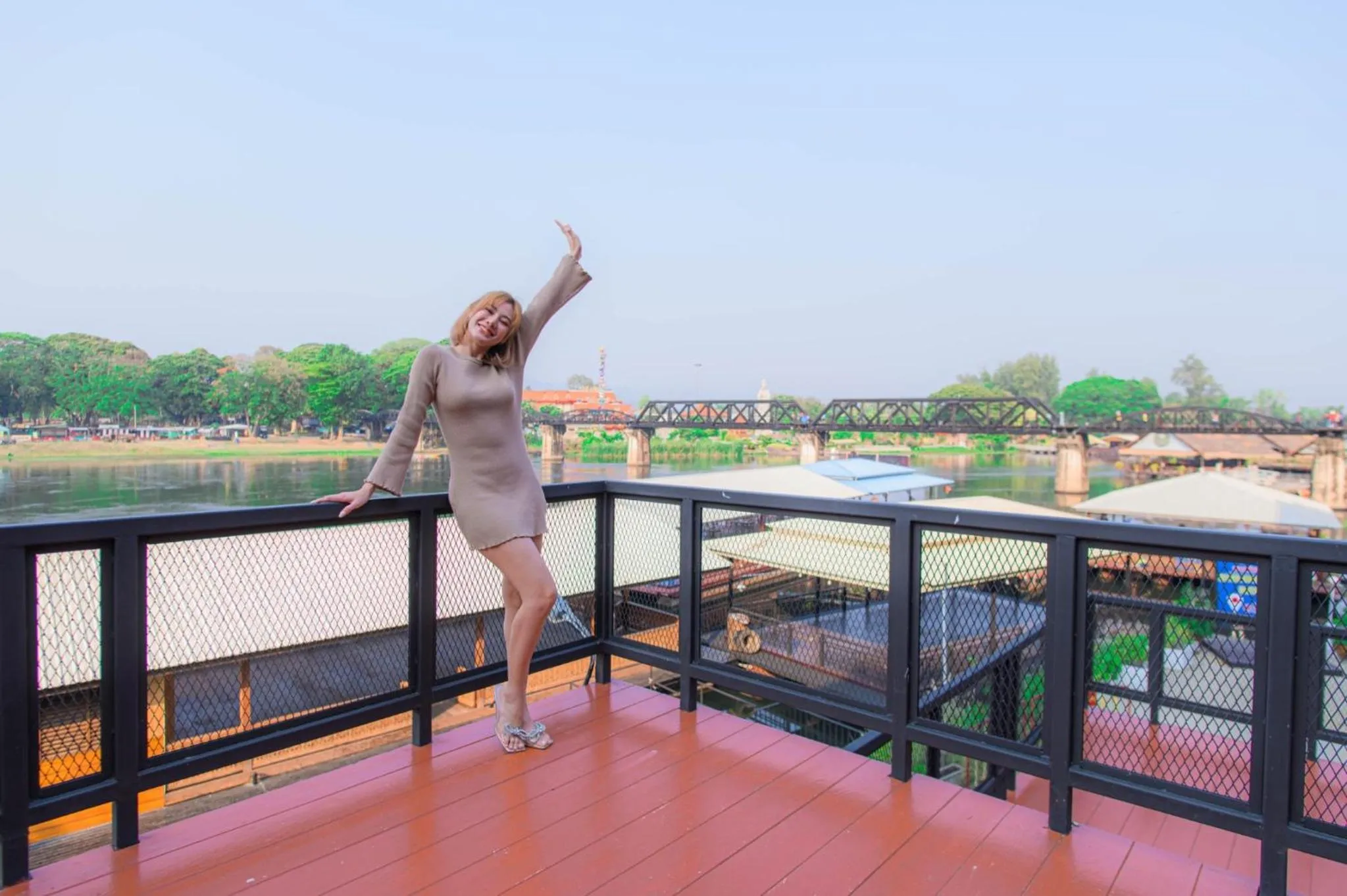 Balcony/Terrace in River Kwai View Hotel Kanchanaburi