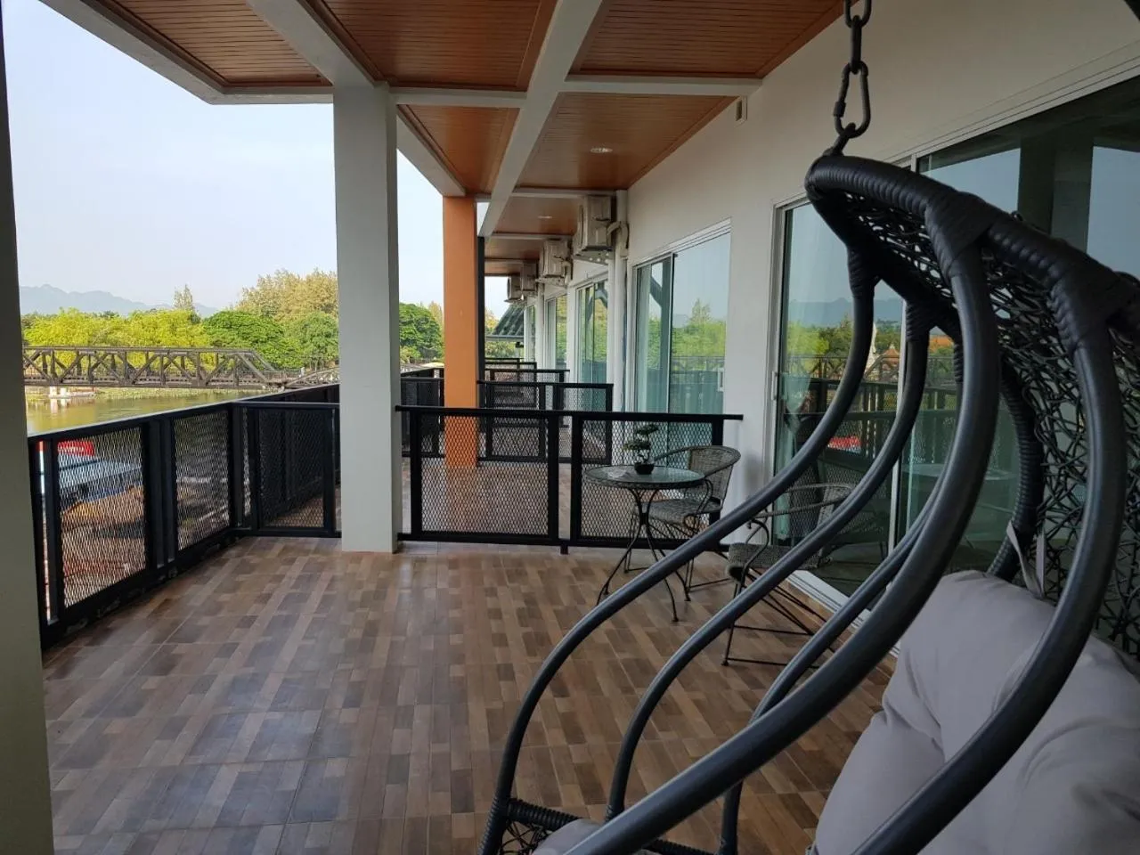 Balcony/Terrace in River Kwai View Hotel Kanchanaburi