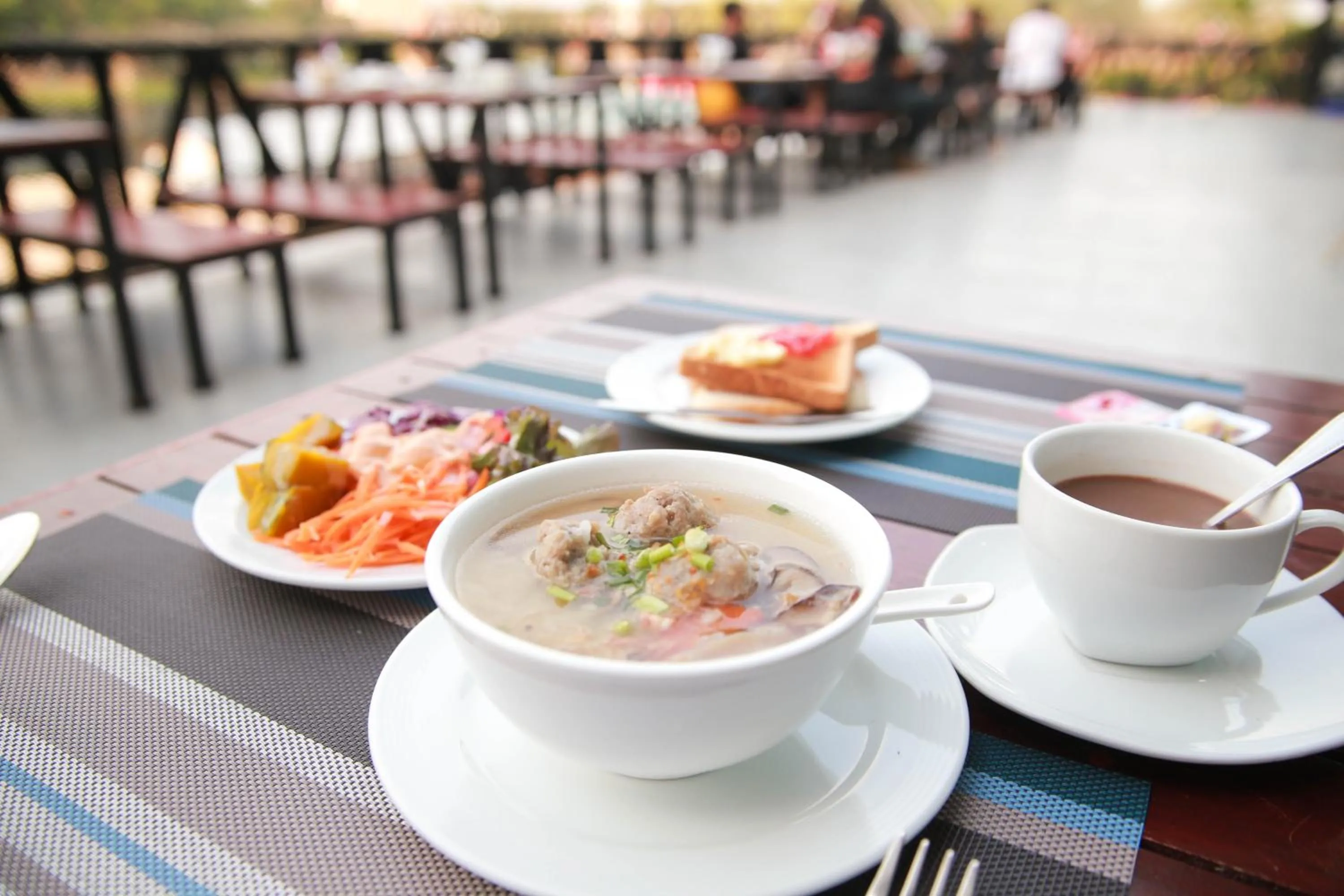 Breakfast in River Kwai View Hotel Kanchanaburi