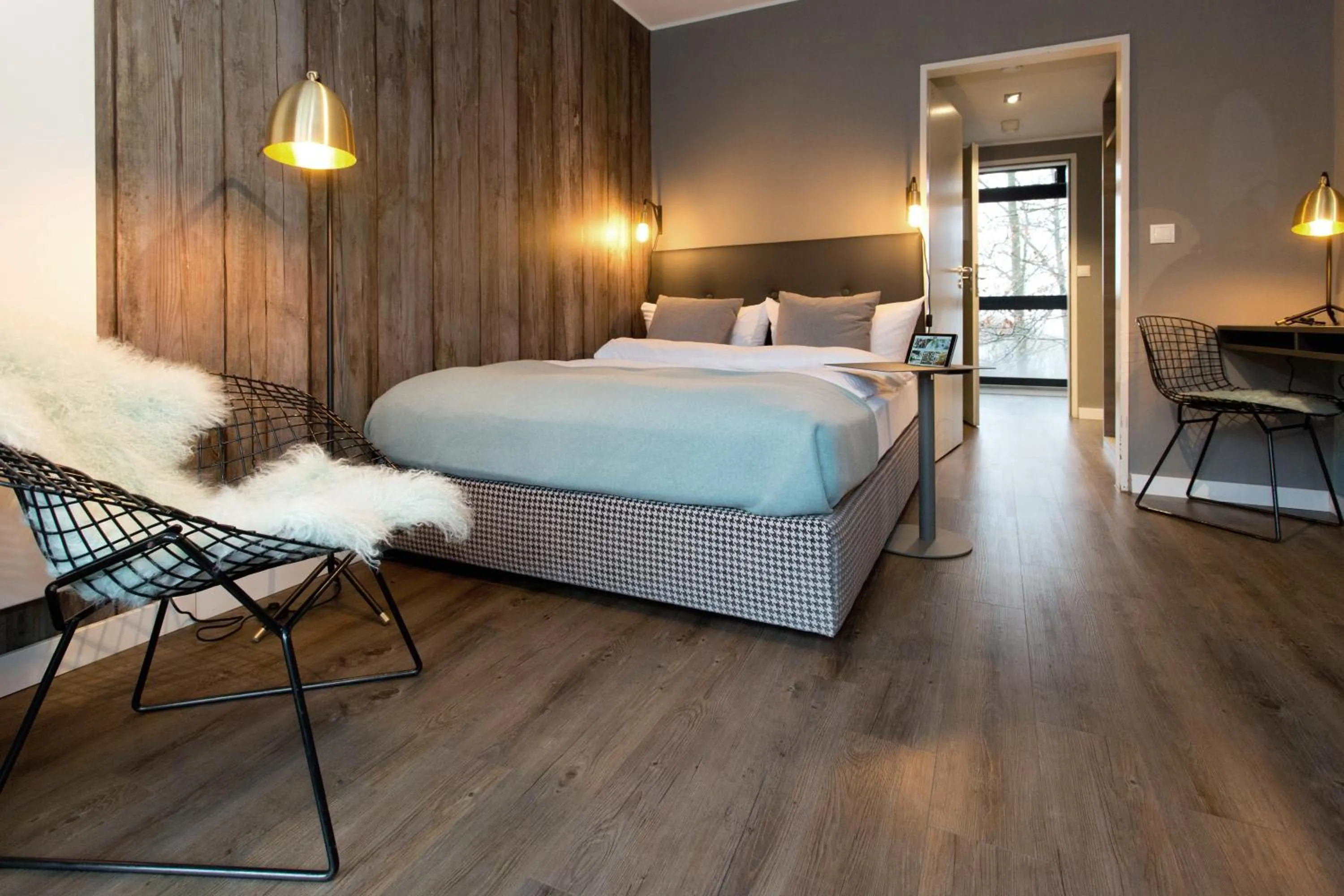 Bed in Gästehaus des Elsa Brändström Haus