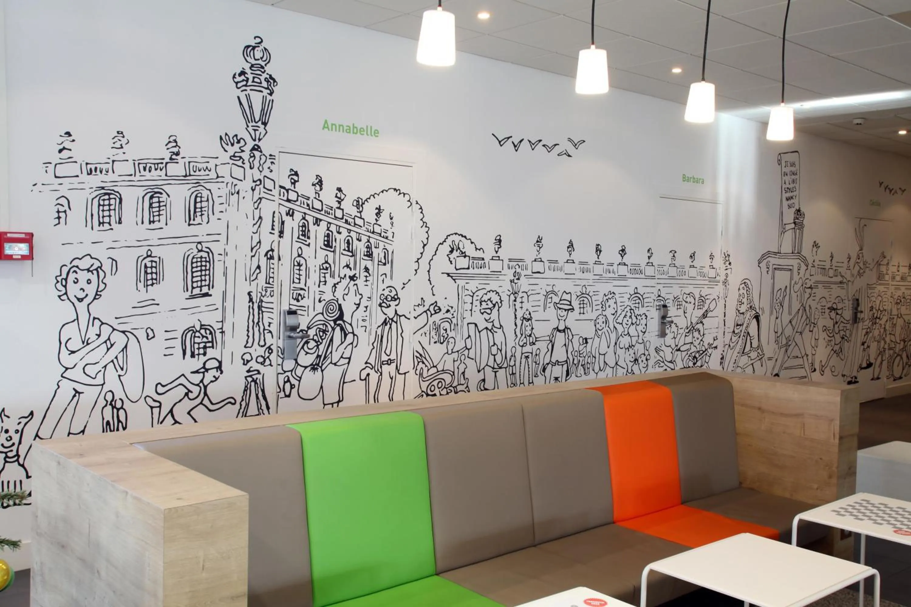 Lounge or bar in ibis Styles Nancy Sud