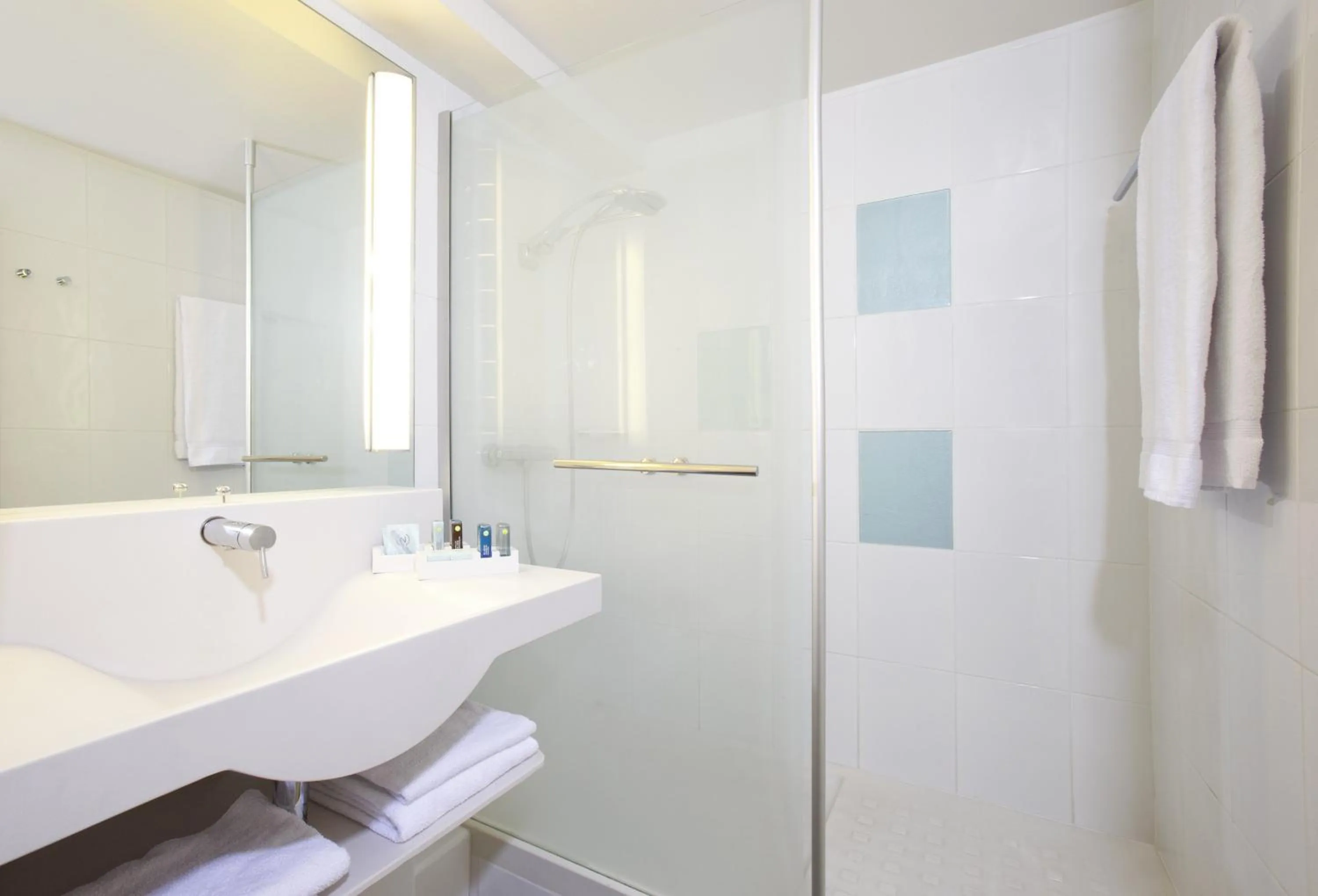 Shower in ibis Styles Nancy Sud