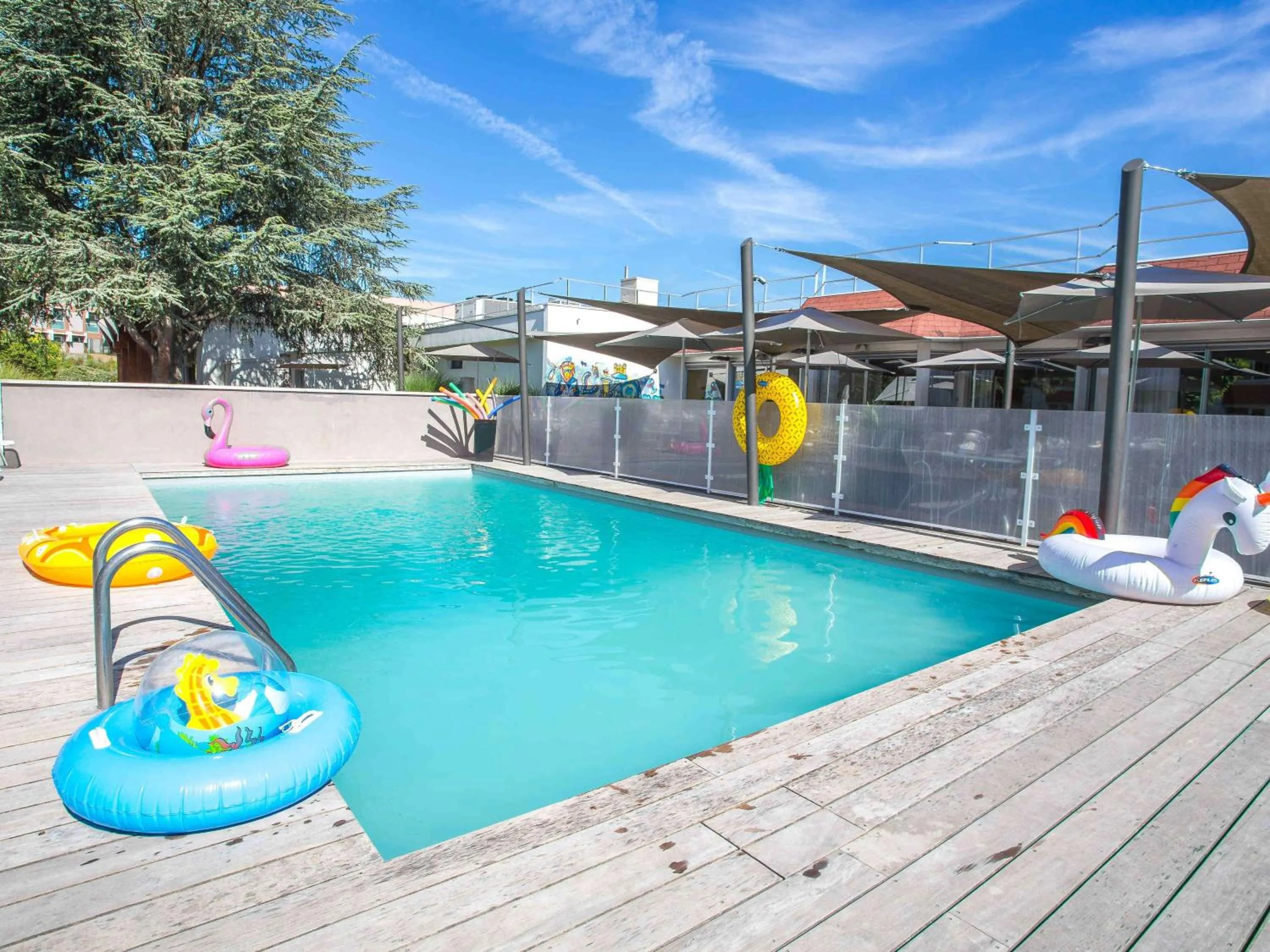 Pool view in Novotel Lyon Bron Meeting & Events