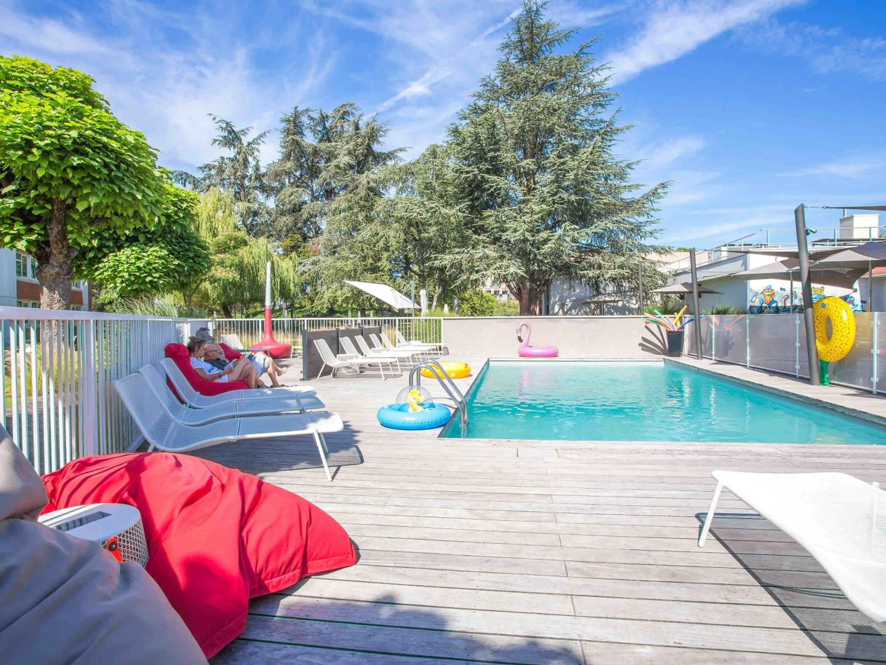 Pool view in Novotel Lyon Bron Meeting & Events