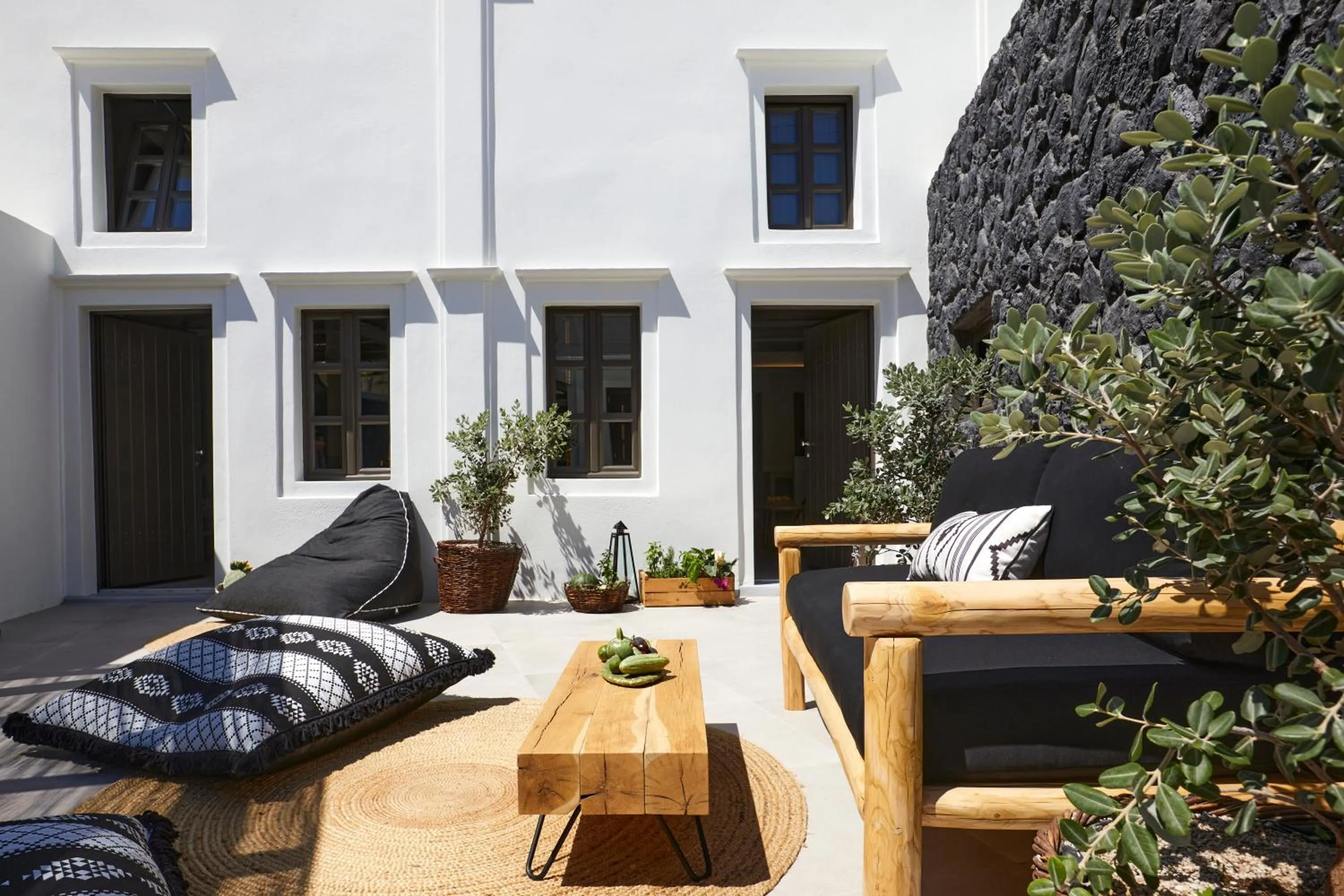 Patio in Floria Suites