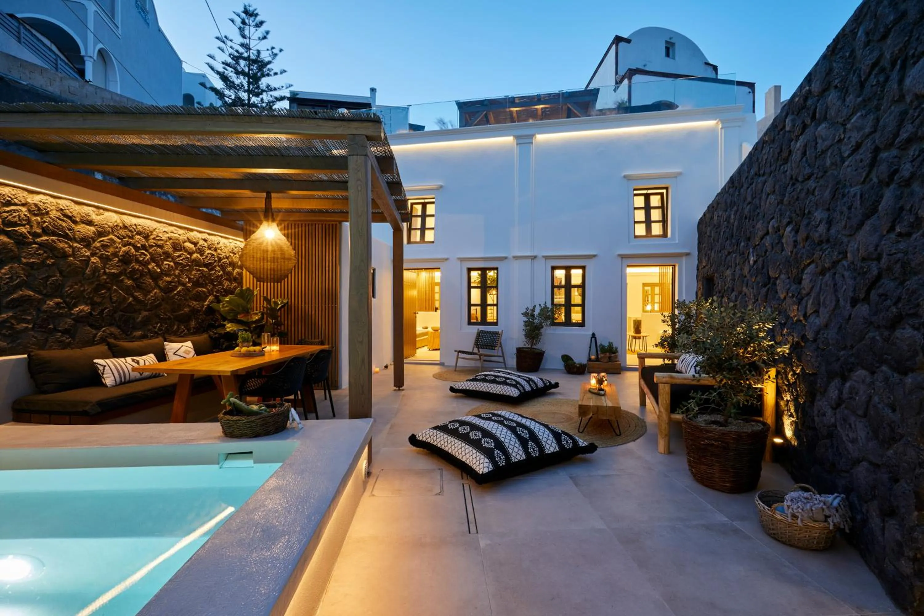 Patio in Floria Suites