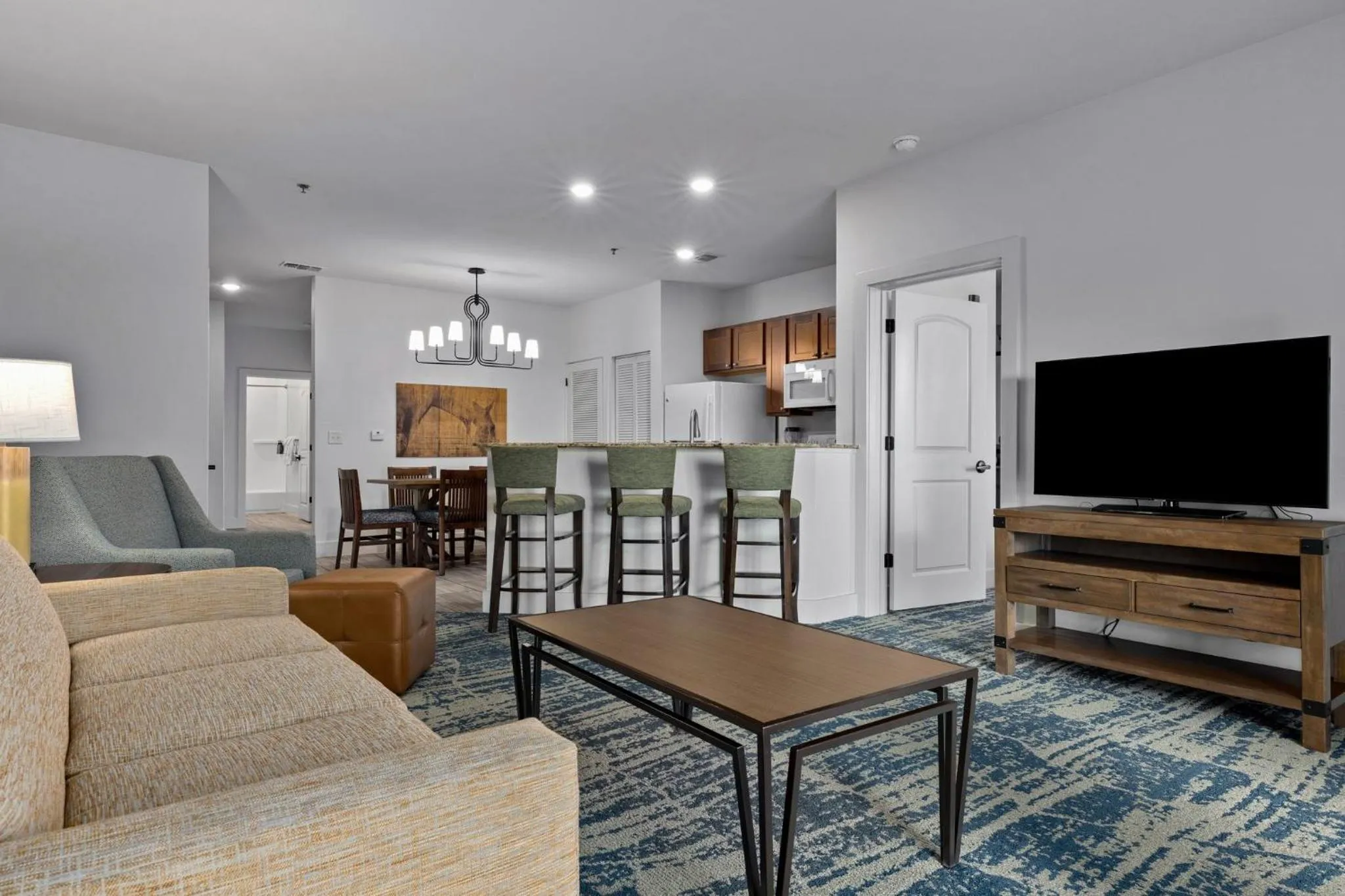 Living room in WorldMark Hunt – Stablewood Springs Resort