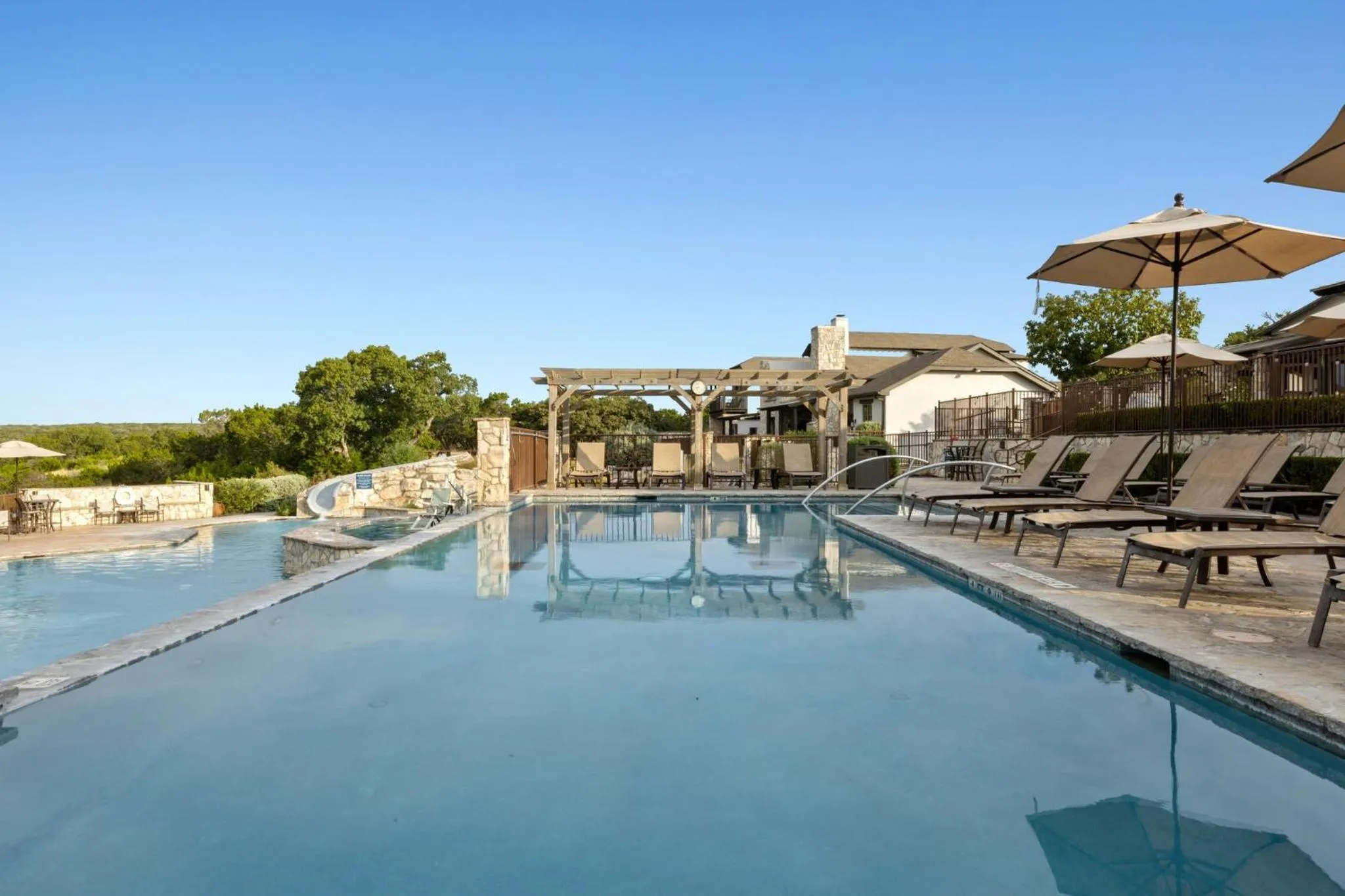 Swimming pool in WorldMark Hunt – Stablewood Springs Resort