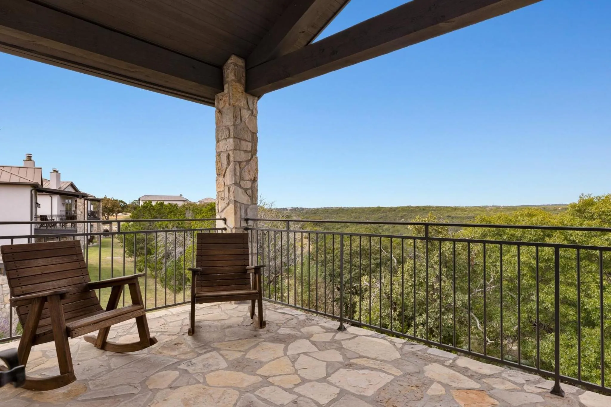 Balcony/Terrace in WorldMark Hunt – Stablewood Springs Resort