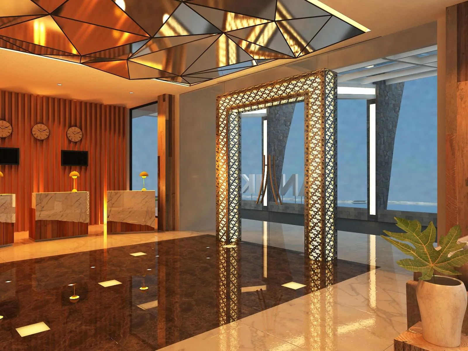 Facade/entrance in Pollos Hotel & Gallery