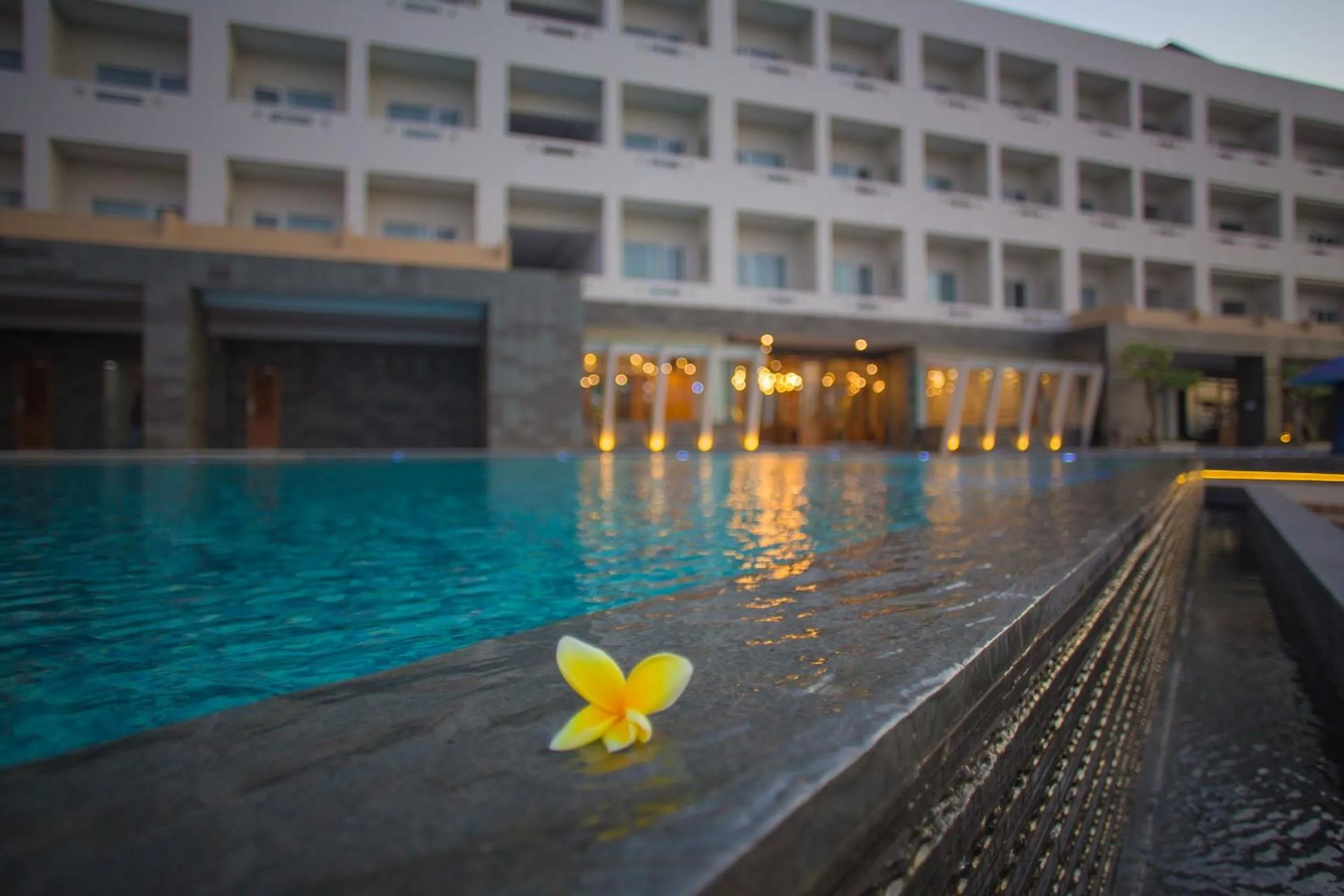 Swimming pool in Pollos Hotel & Gallery