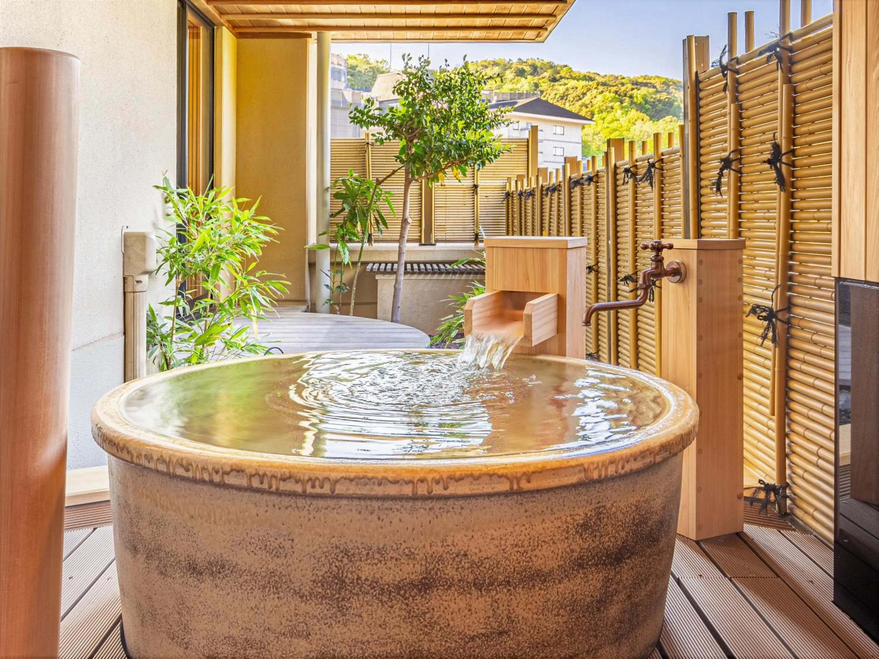 Open Air Bath in Shuzenji Onsen Katsuragawa