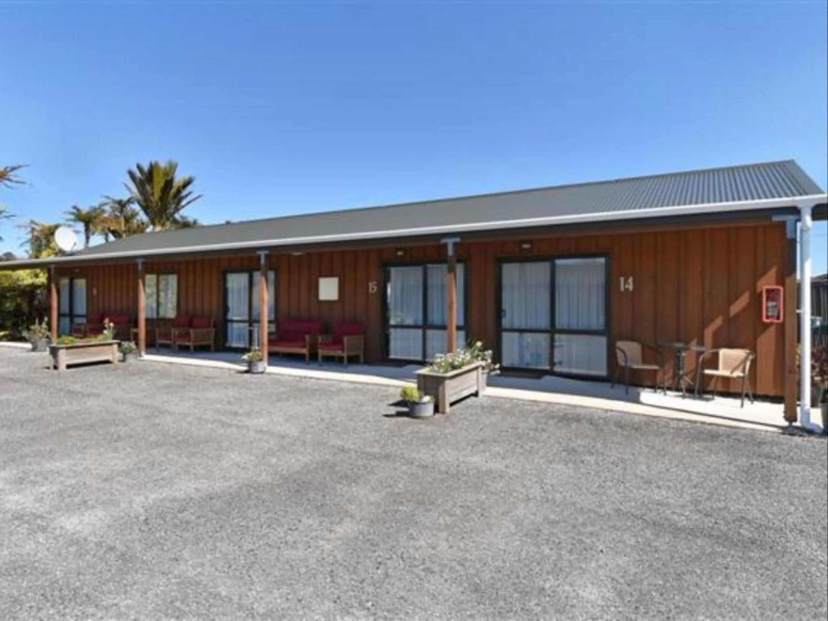 Patio in Buller Bridge Motel