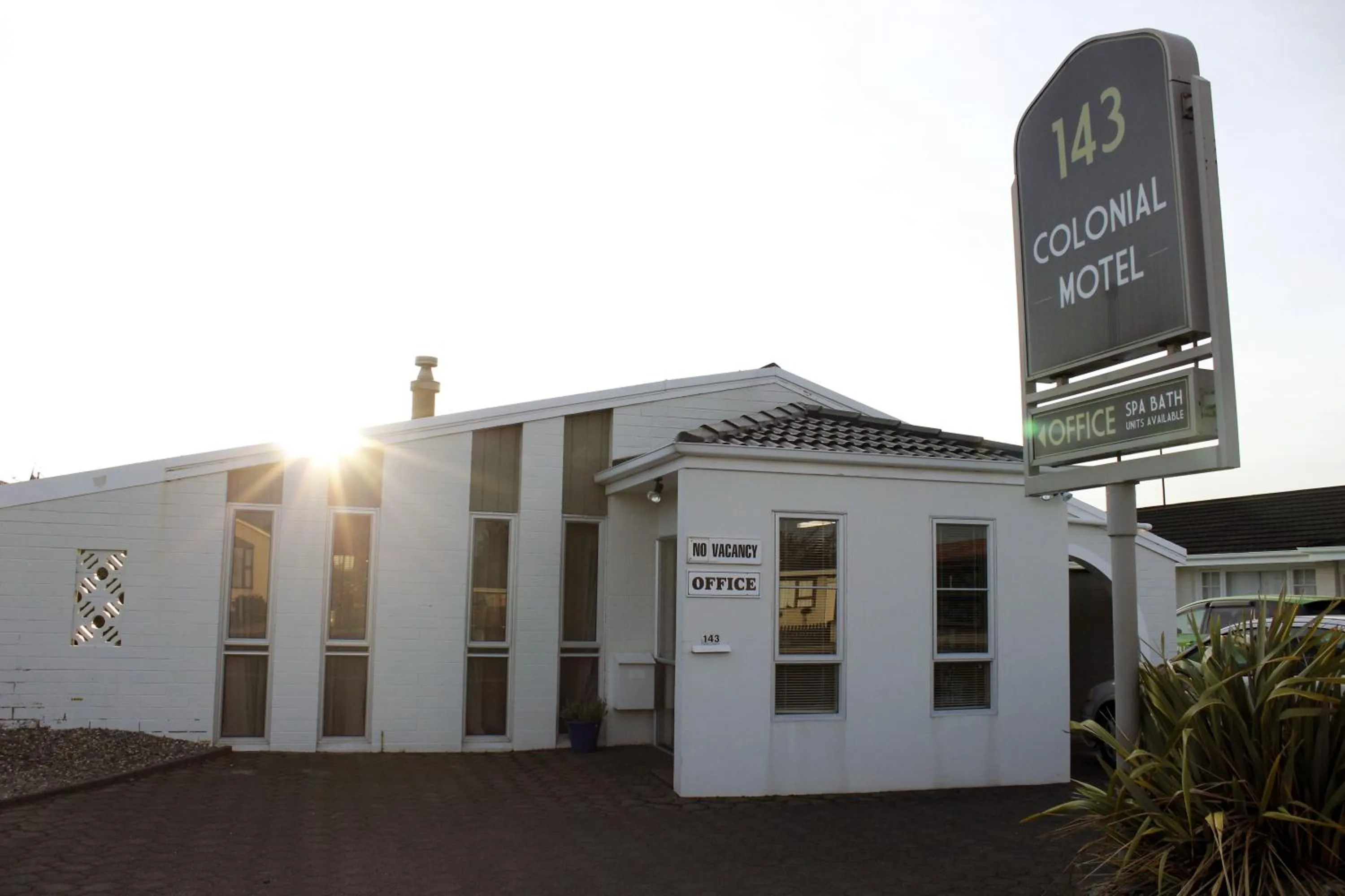 Property logo or sign in Colonial Motel