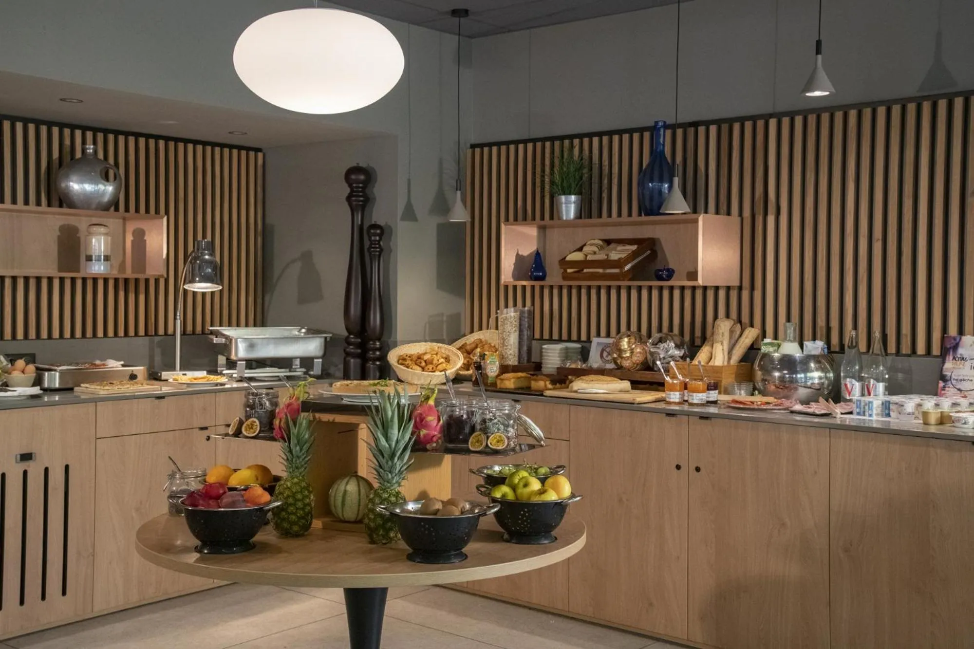 Buffet breakfast in Novotel Antibes Sophia Antipolis