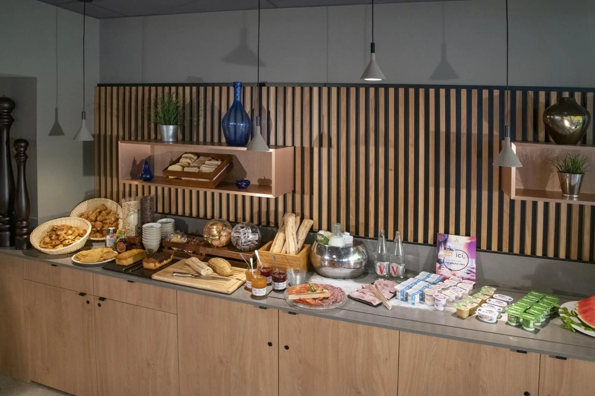 Buffet breakfast in Novotel Antibes Sophia Antipolis