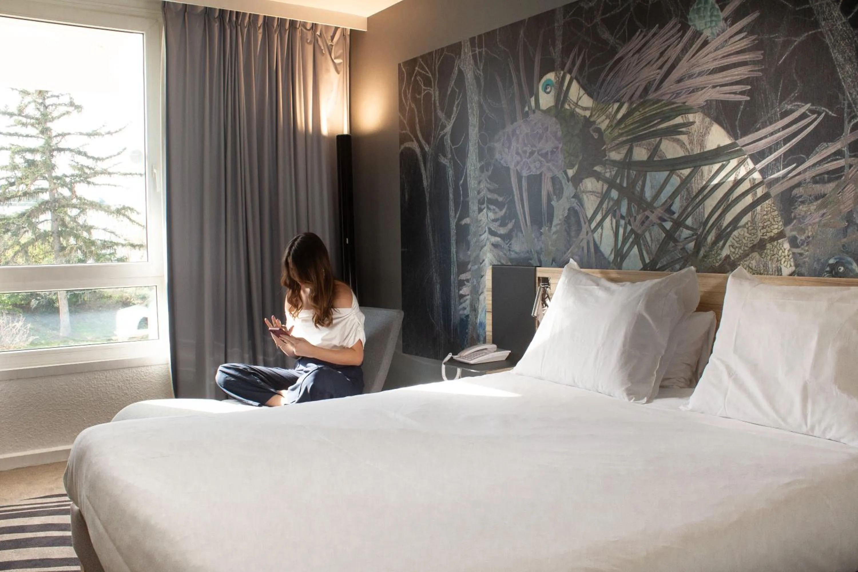 Bedroom, Bed in Novotel Narbonne Sud A9/A61