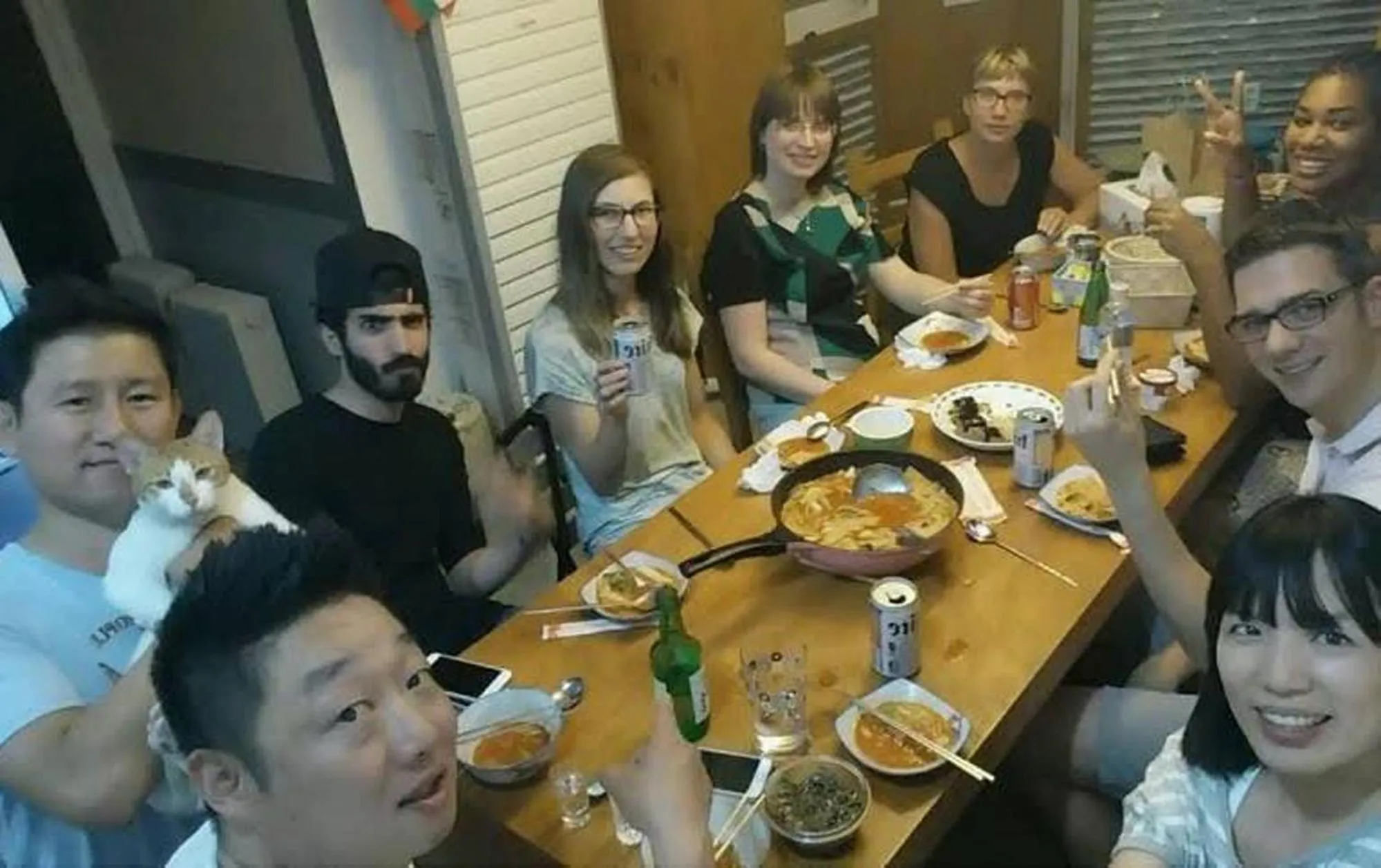 People in Insadong Hostel