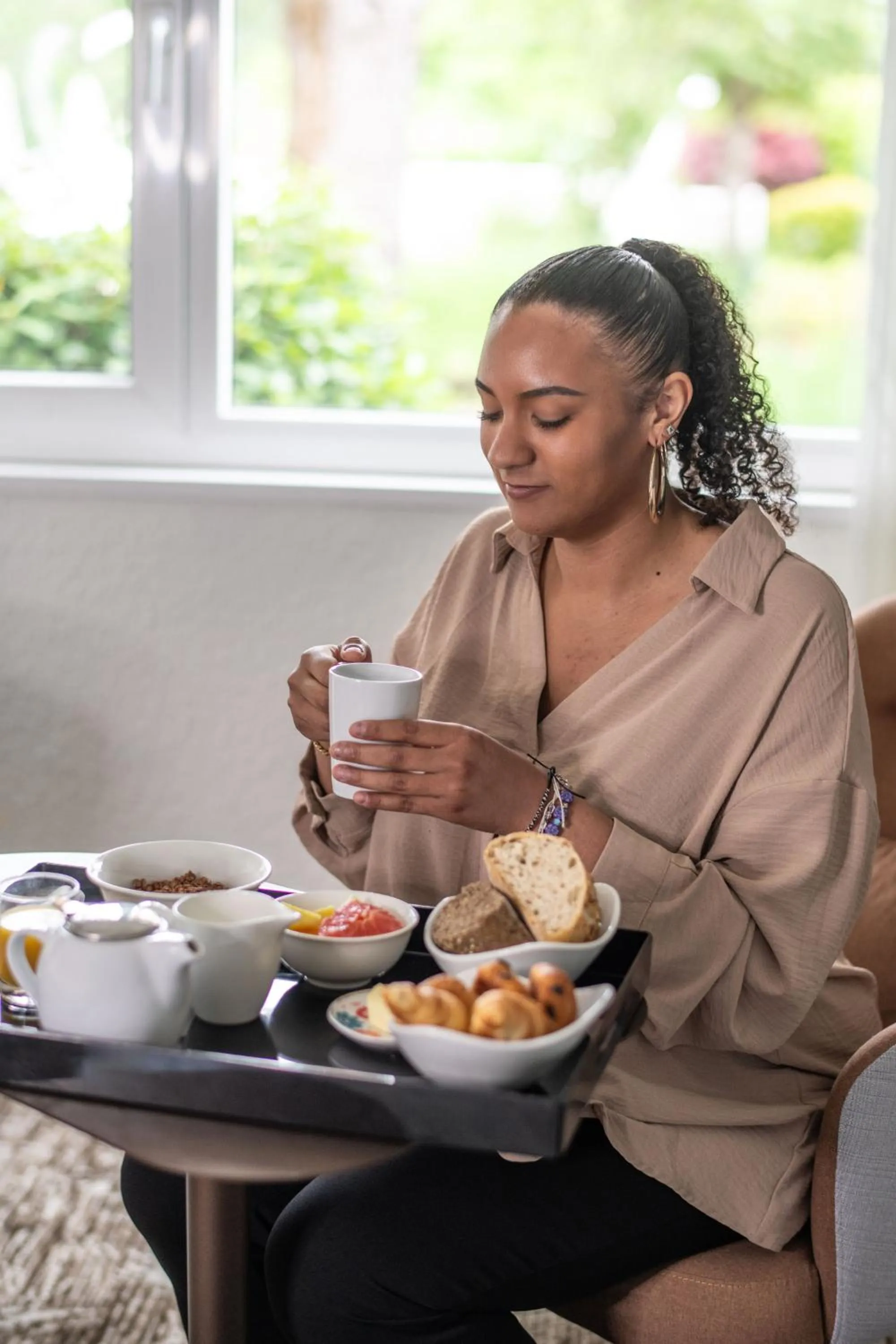 Garden view in Novotel Bordeaux Mérignac