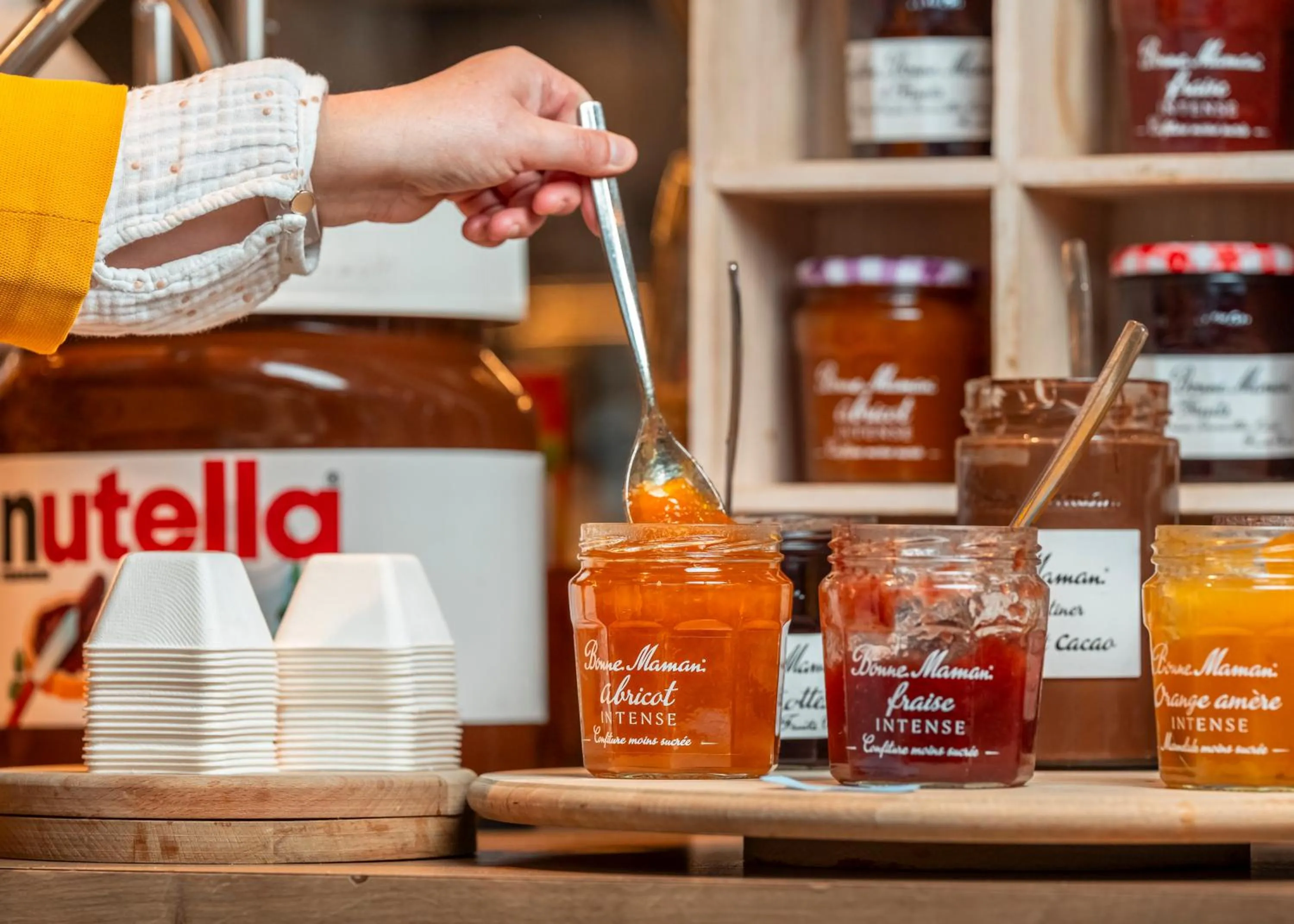 Buffet breakfast in Novotel Caen Côte de Nacre