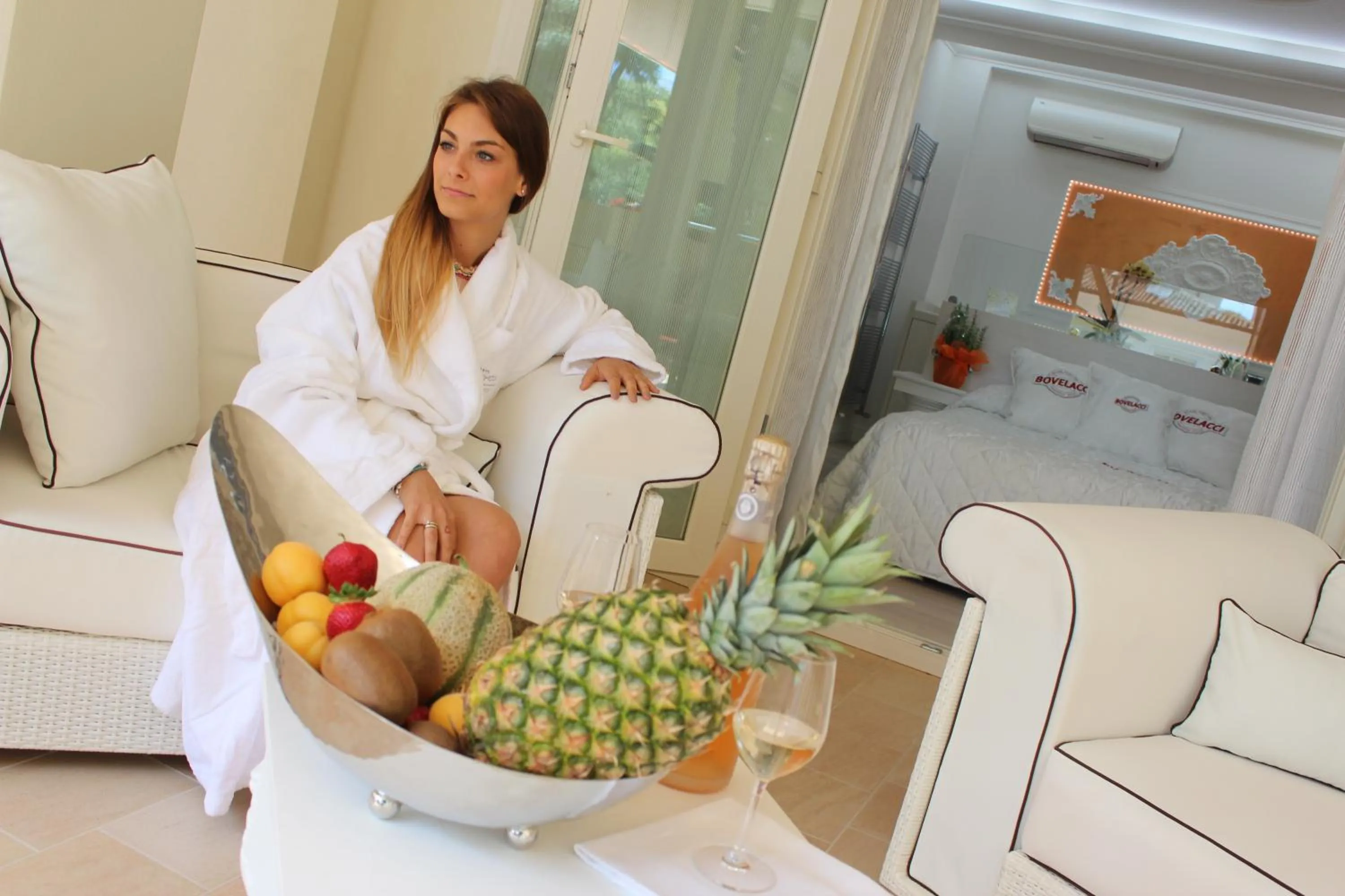 Seating area in Boutique Hotel Paradiso Bovelacci