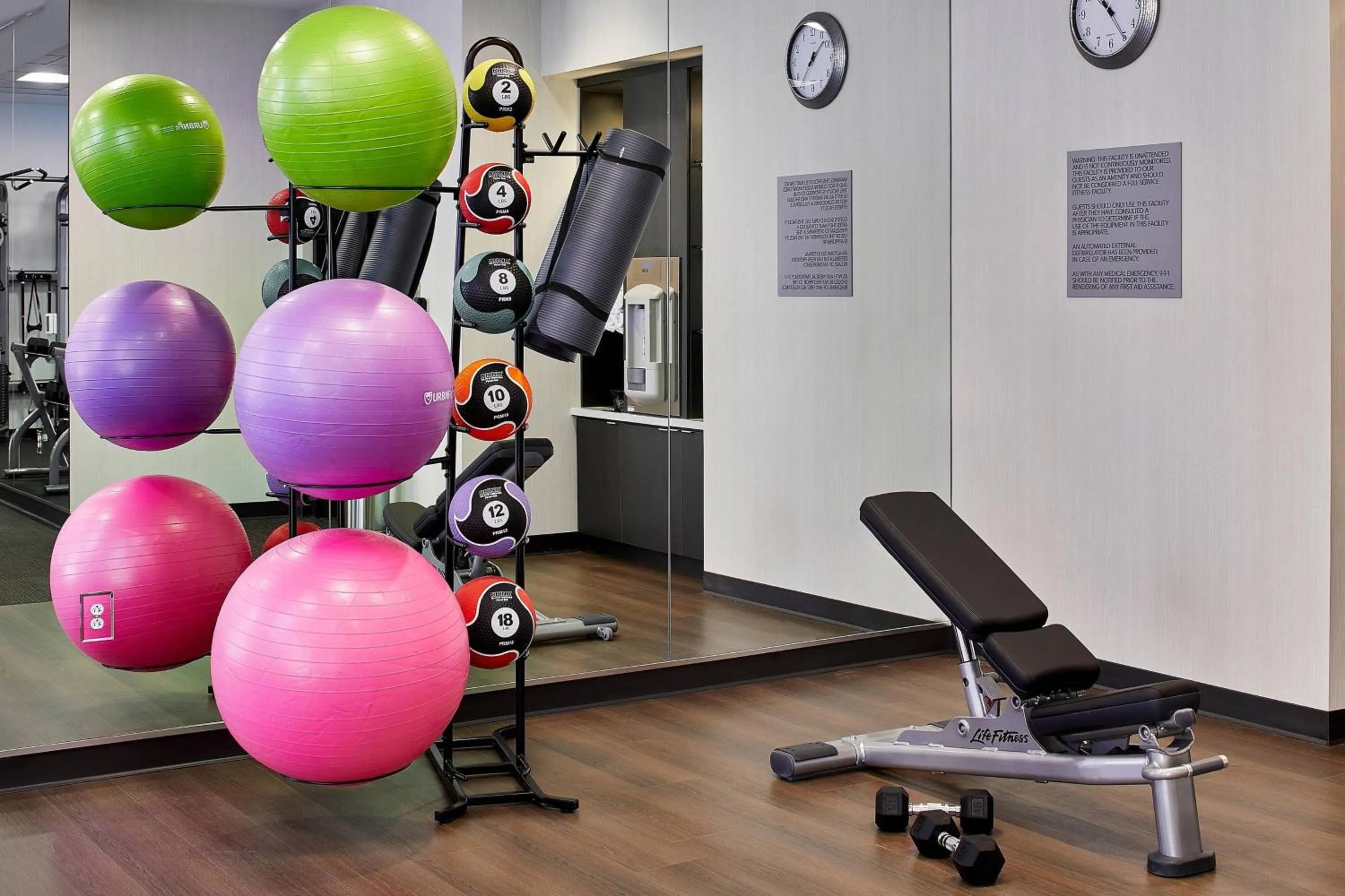 Fitness centre/facilities in Courtyard Baltimore Downtown/McHenry Row