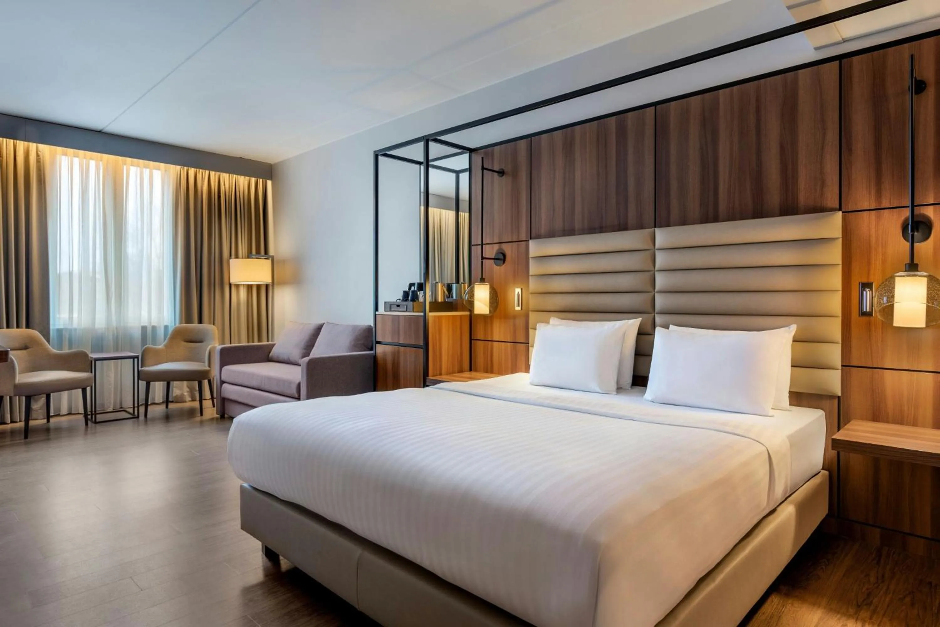 Photo of the whole room, Bed in AC Hotel by Marriott Stockholm Ulriksdal