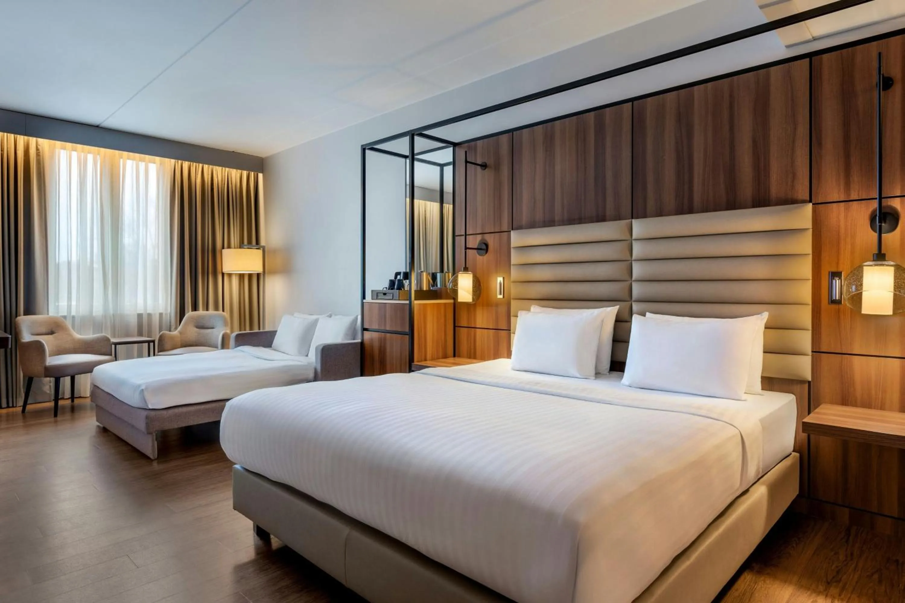 Photo of the whole room, Bed in AC Hotel by Marriott Stockholm Ulriksdal