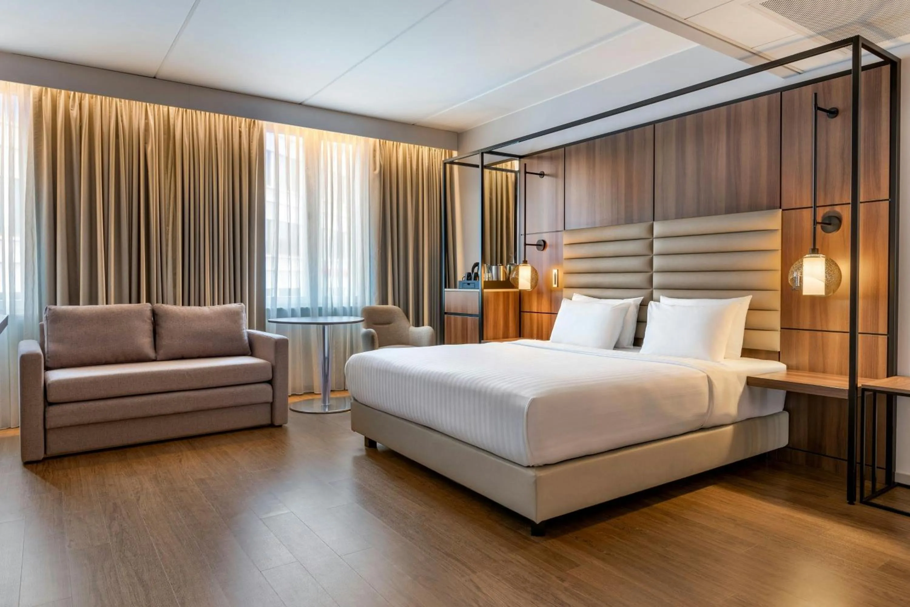 Photo of the whole room, Bed in AC Hotel by Marriott Stockholm Ulriksdal