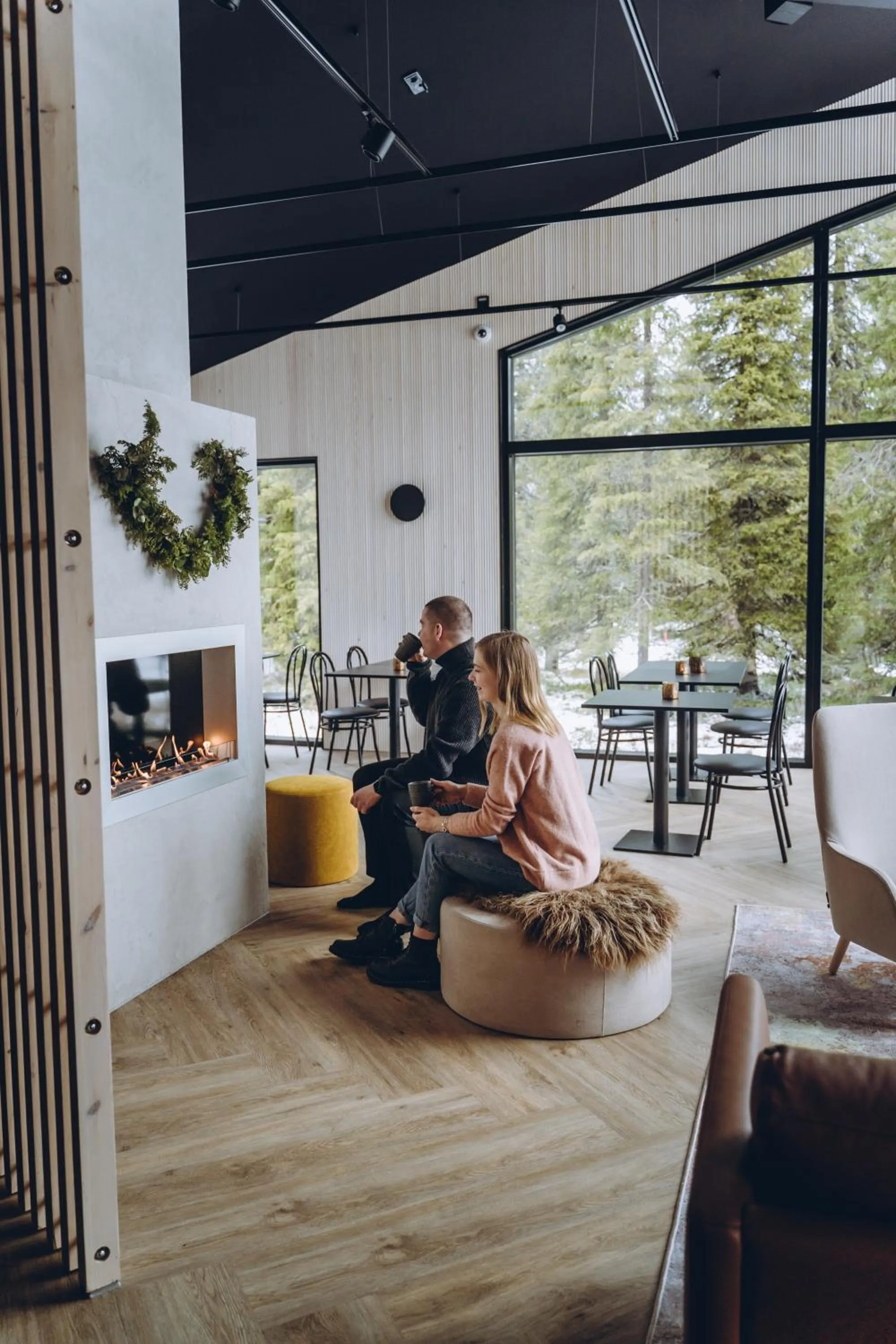 Lounge or bar in Magical Pond Nature Igloos