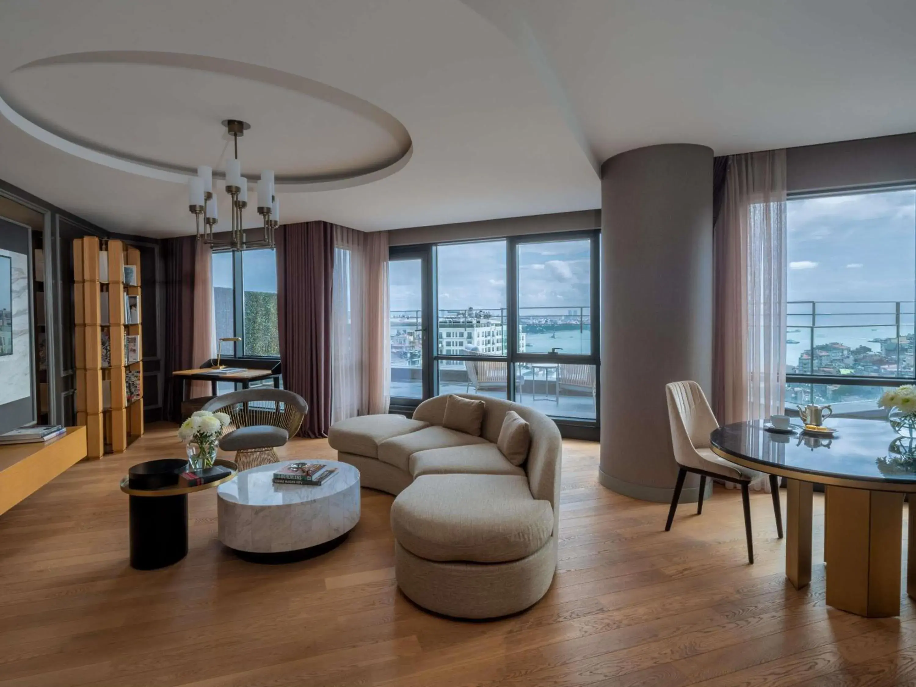 One Bedroom Signature Suite with Terrace and Bosphorus View - Club Millesime Access in Sofitel Istanbul Taksim One Bedroom Signature Suite with Terrace and Bosphorus View - Club Millesime Access in Sofitel Istanbul Taksim