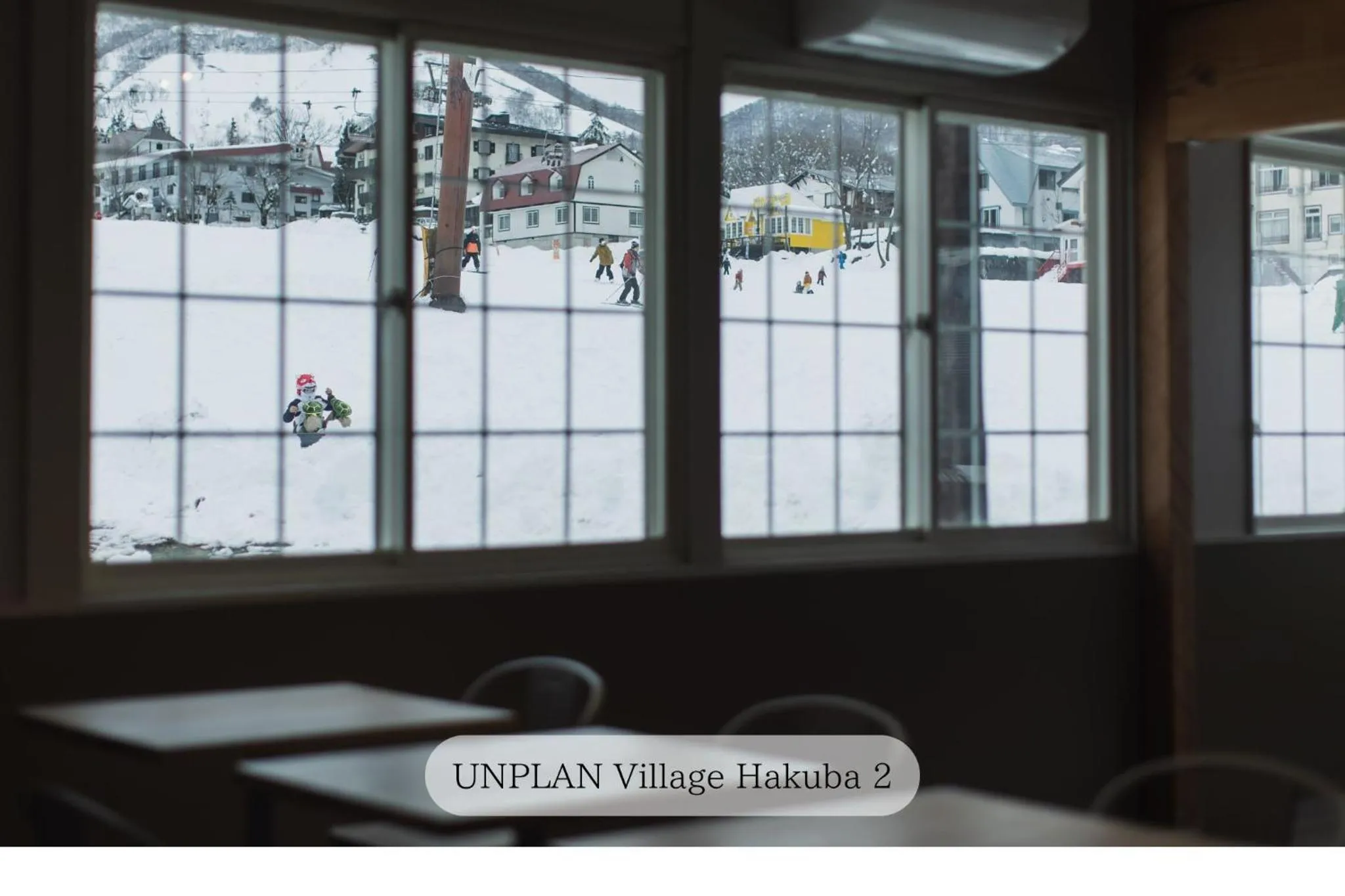 Communal lounge/ TV room in UNPLAN Village Hakuba