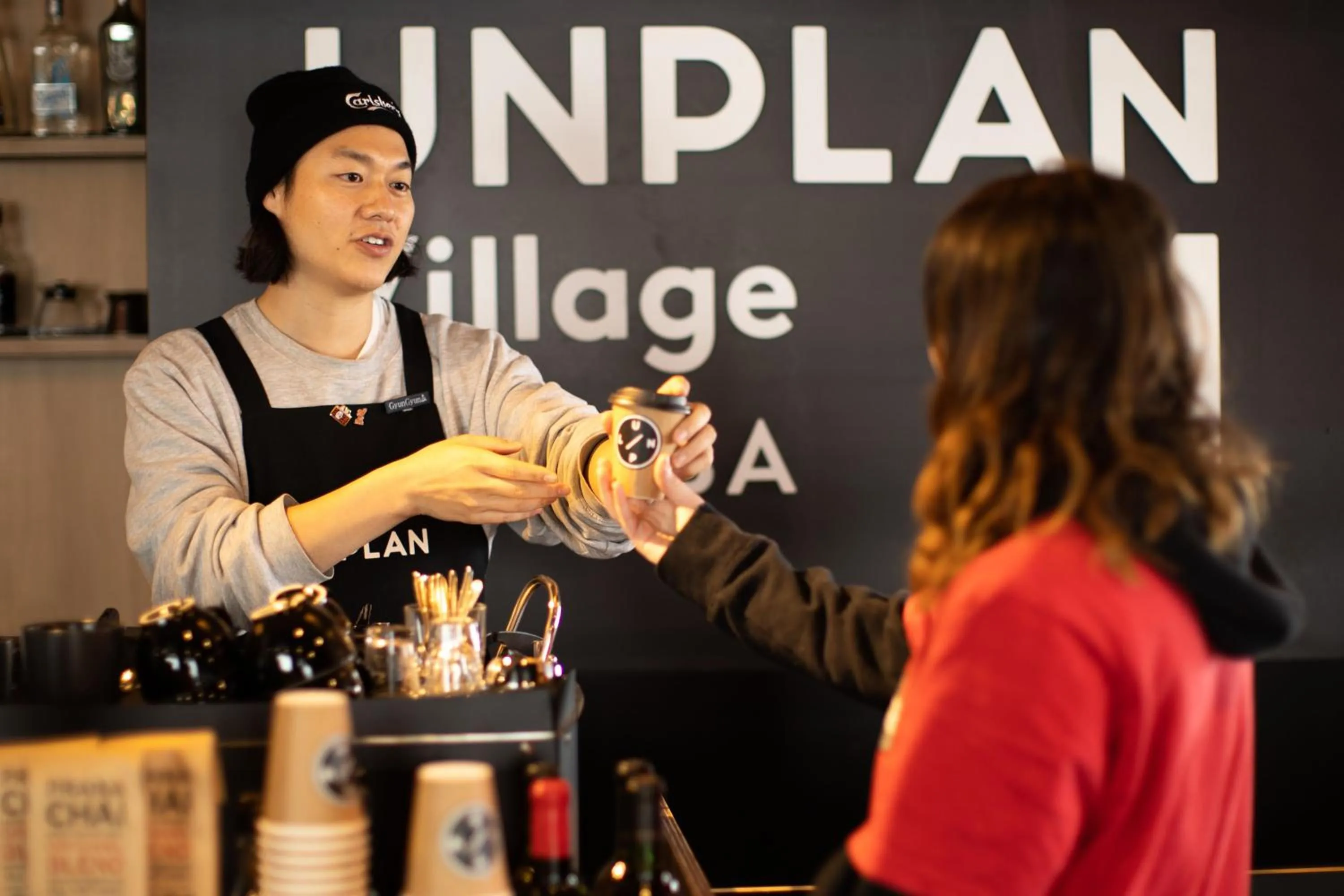 Drinks in UNPLAN Village Hakuba