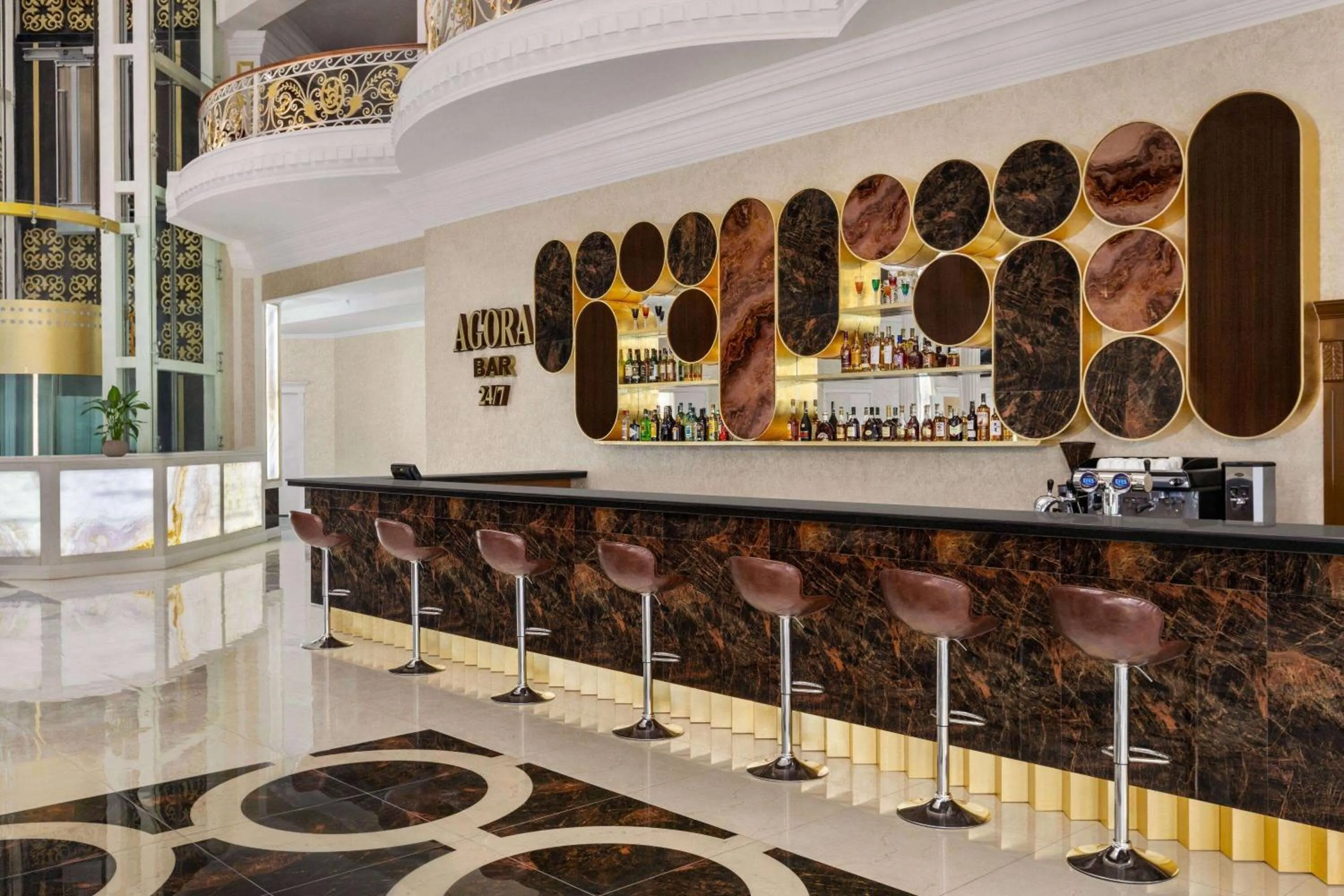 Lounge or bar in Ramada by Wyndham Shymkent