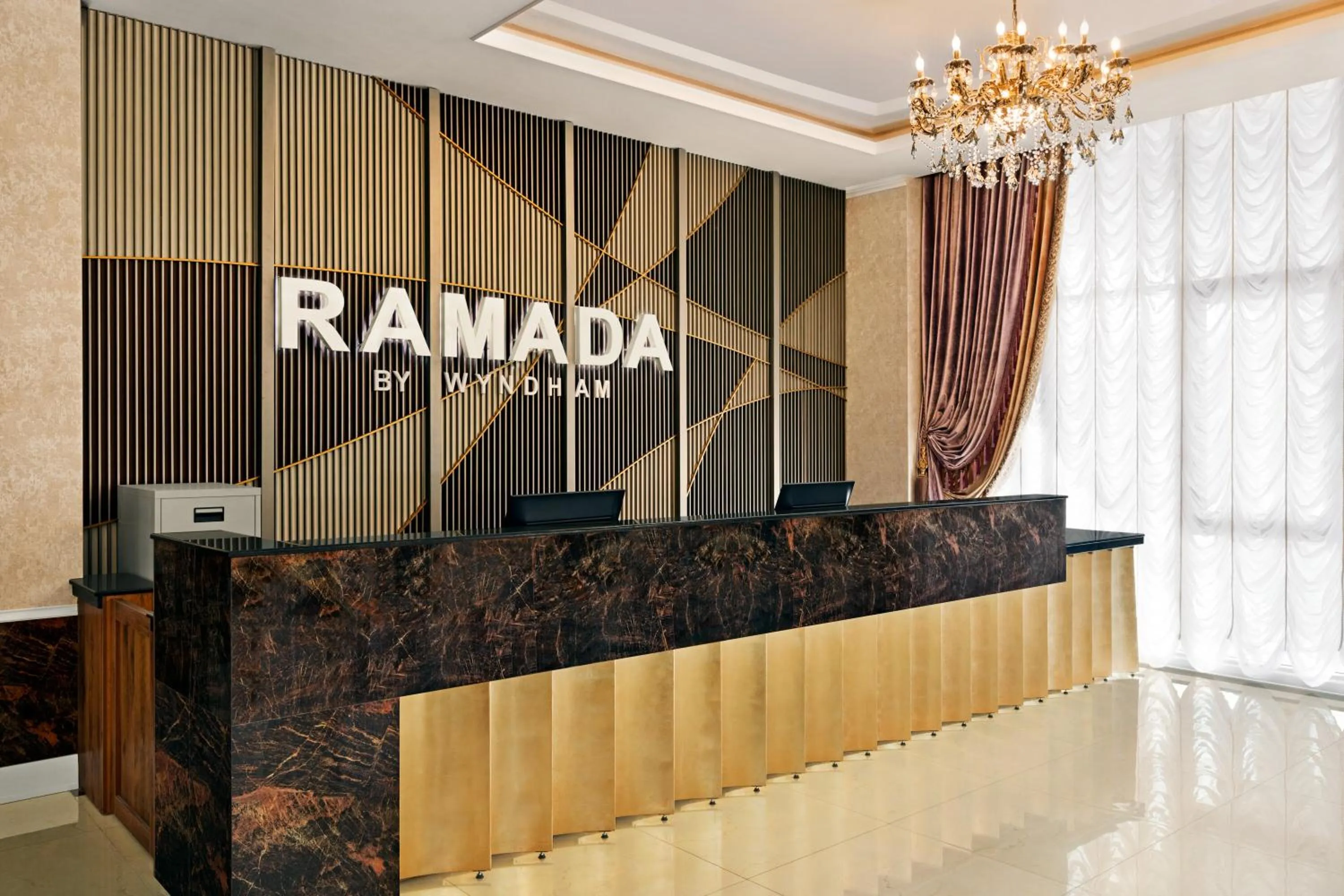 Lobby or reception in Ramada by Wyndham Shymkent