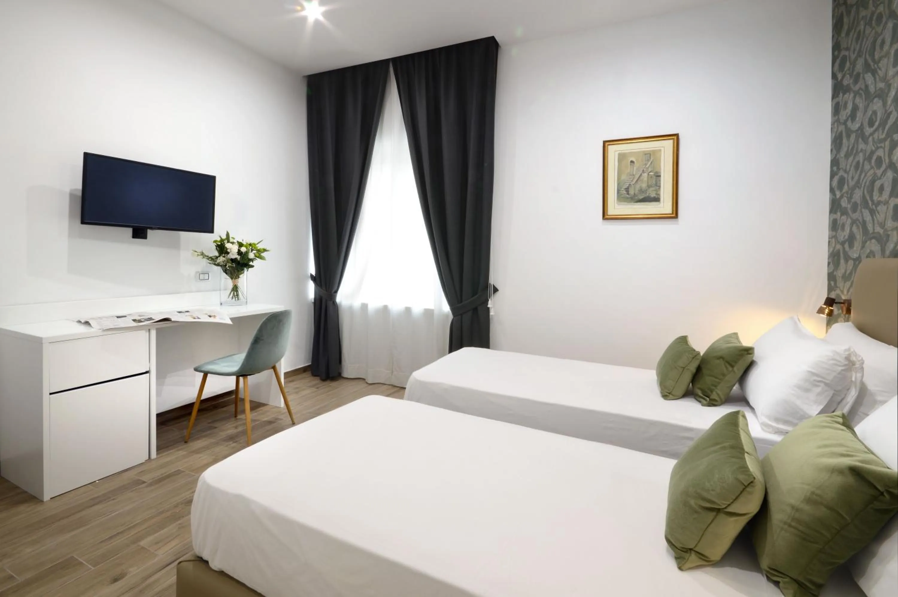 Bed in Napoliseason Rooms & Breakfast