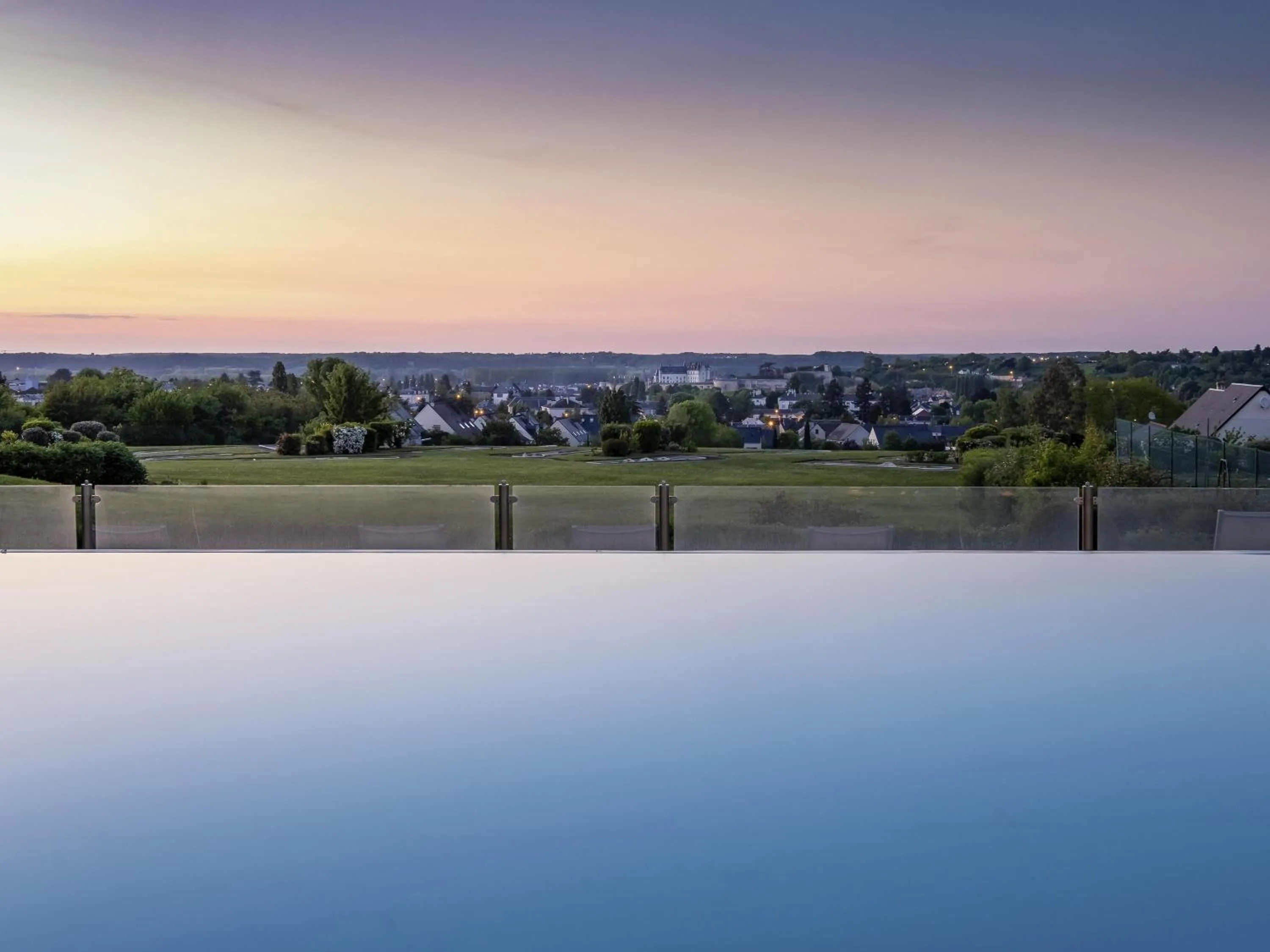 Pool view in Novotel Amboise