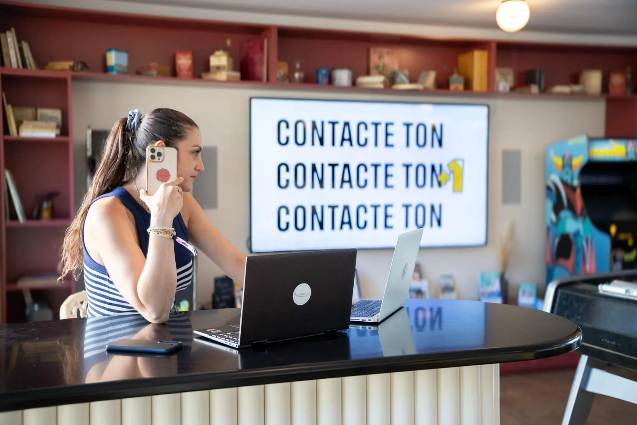 Communal lounge/ TV room in Best Western Saint-Etienne Porte du Forez