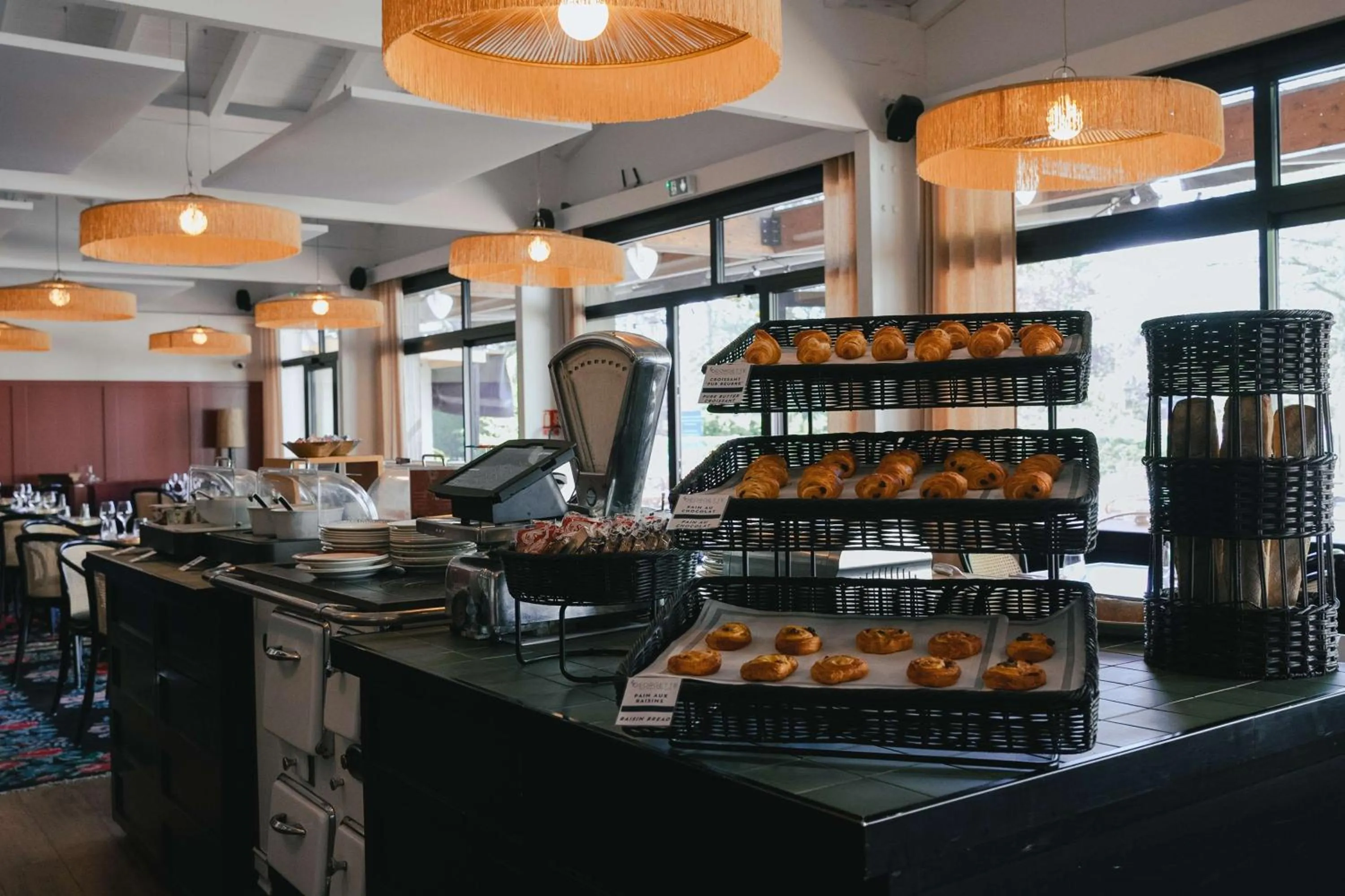 Buffet breakfast in Best Western Porte du Forez