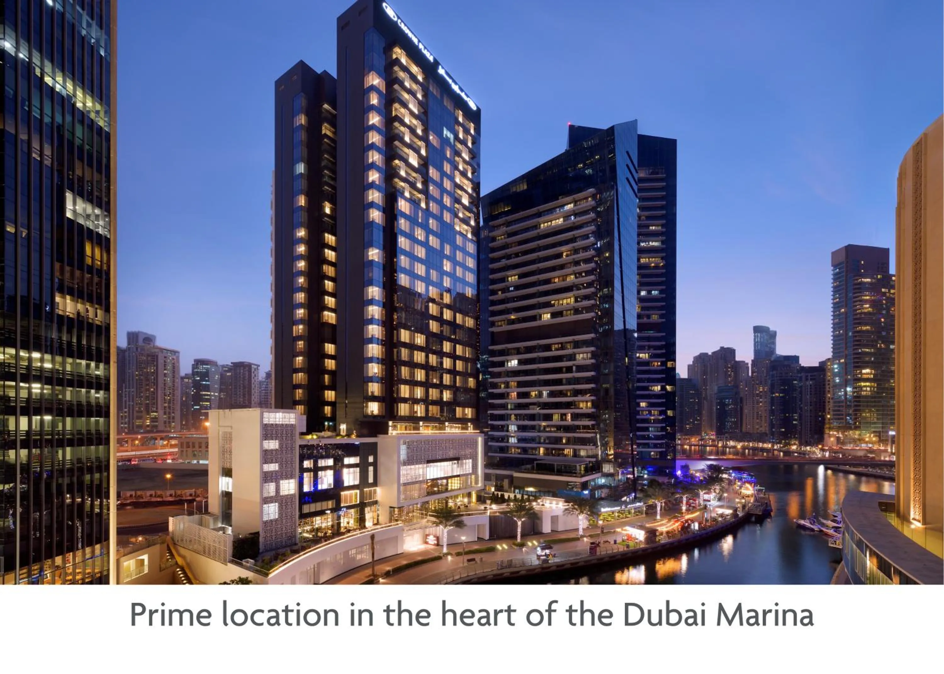 Property building in Crowne Plaza Dubai Marina by IHG