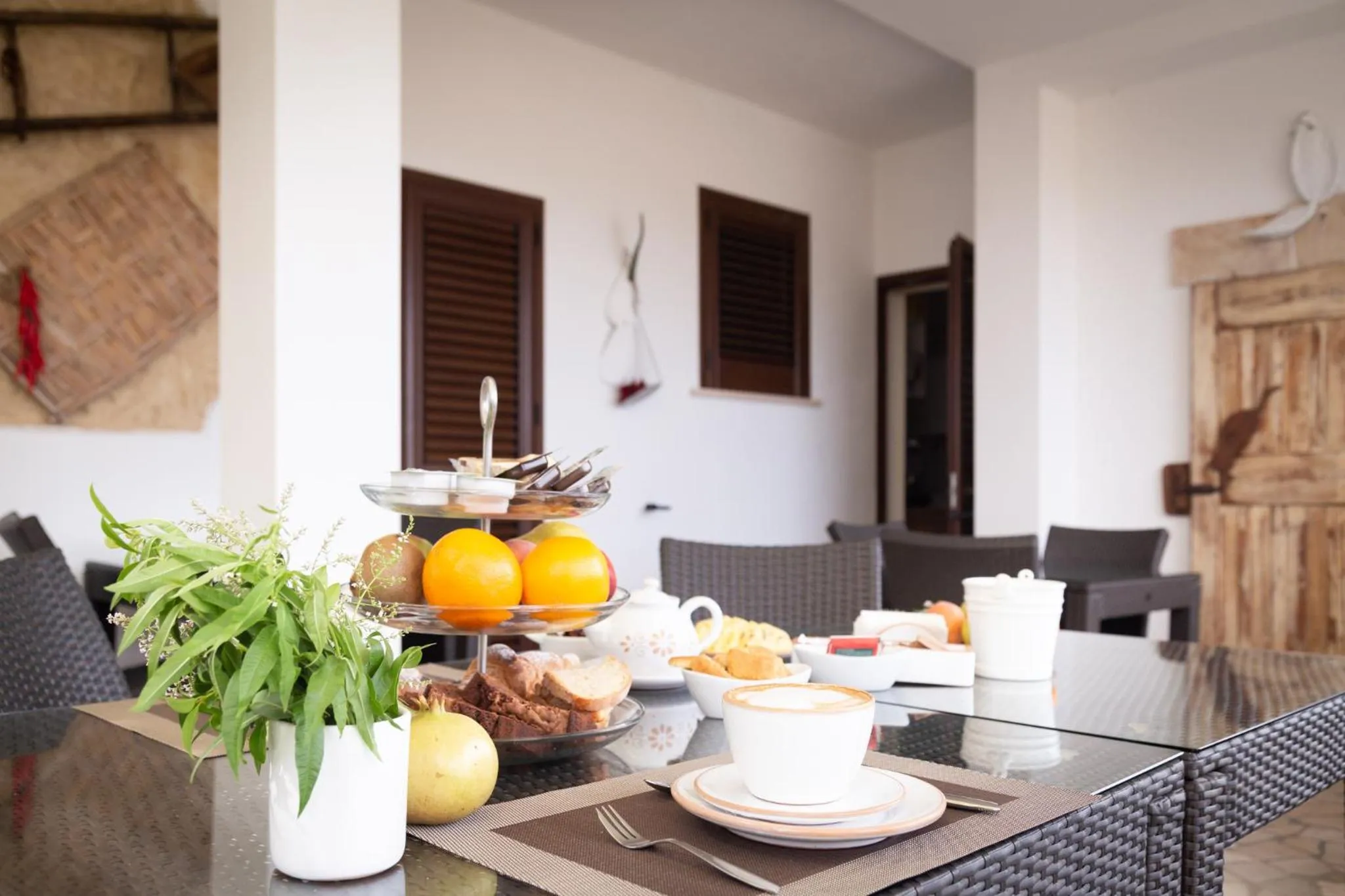 Communal kitchen in B&B Aurora Salentina