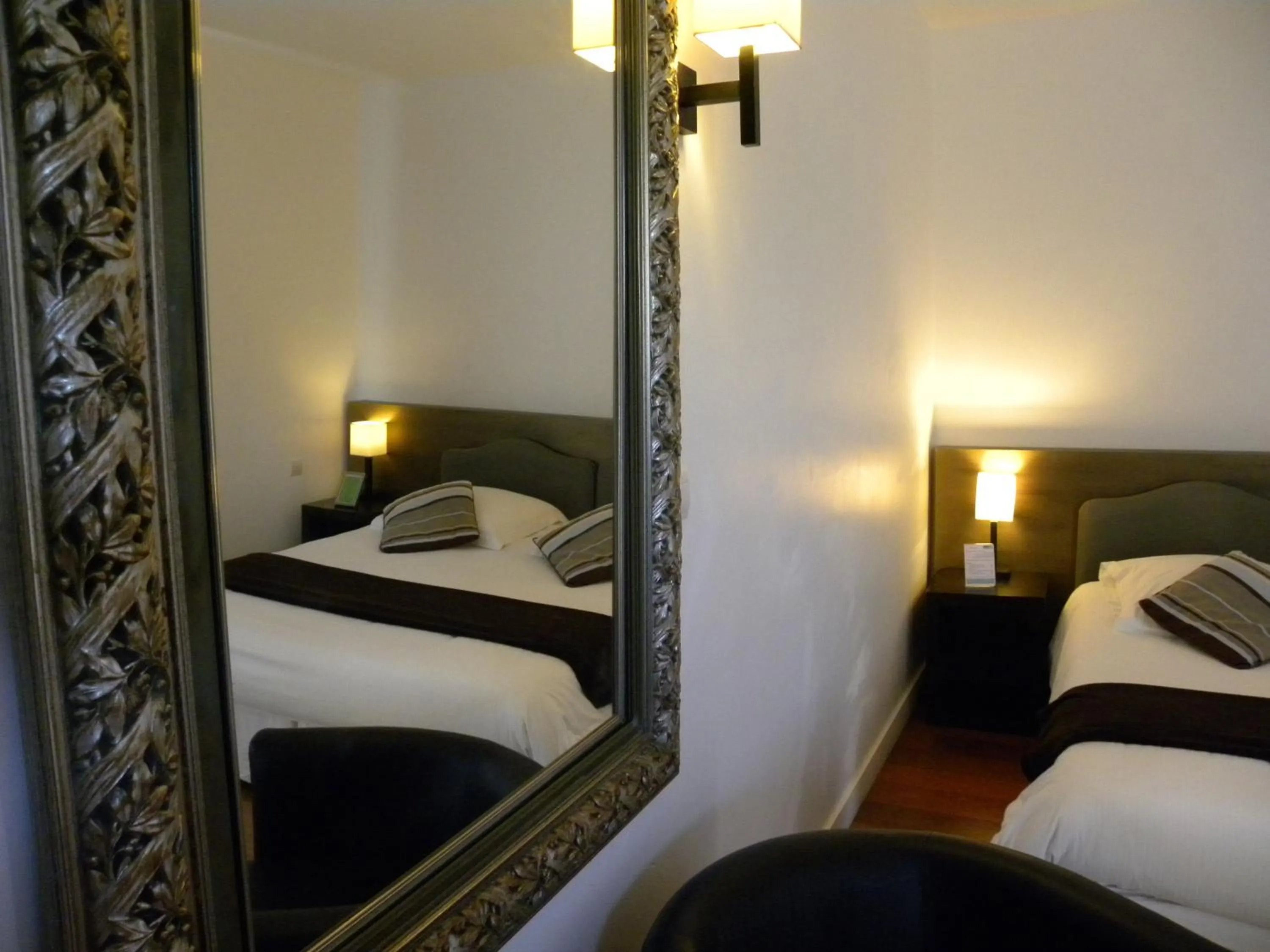 Decorative detail, Bed in Hotel La Bastie d'Urfé