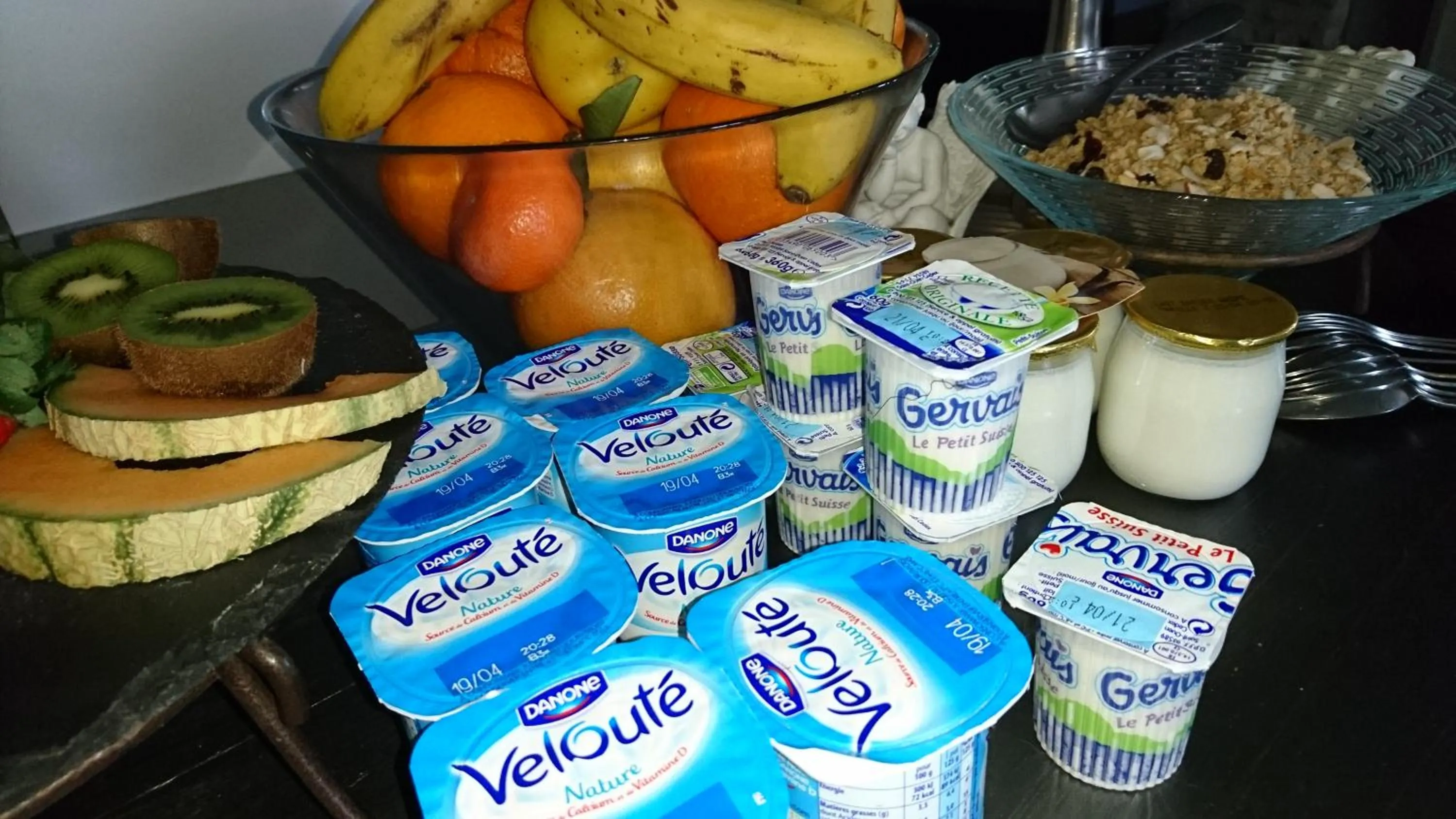 Buffet breakfast in Hotel La Bastie d'Urfé