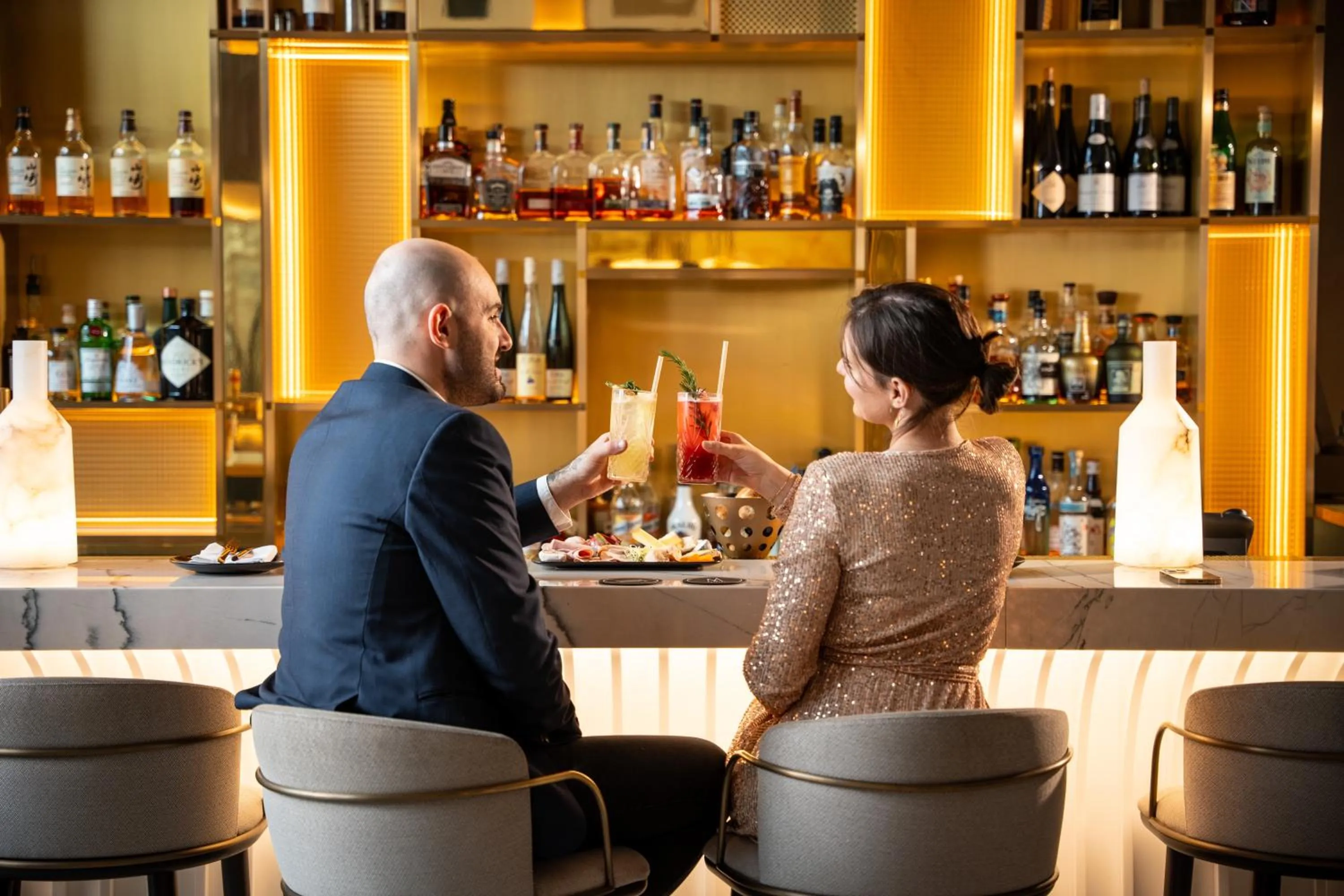 Lounge or bar in L'Esquisse Hotel & Spa Colmar - MGallery Collection