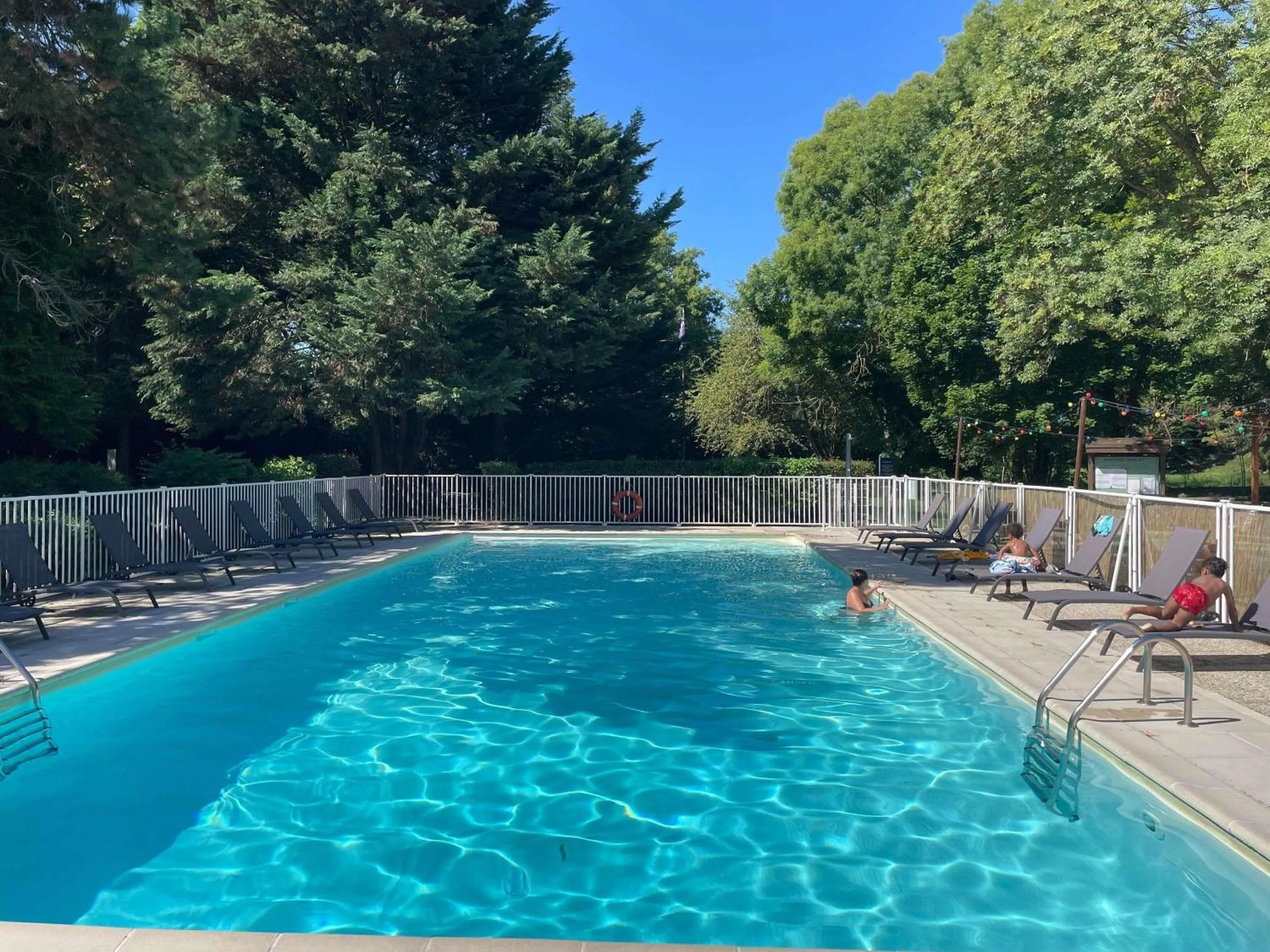 Pool view in Novotel Saclay